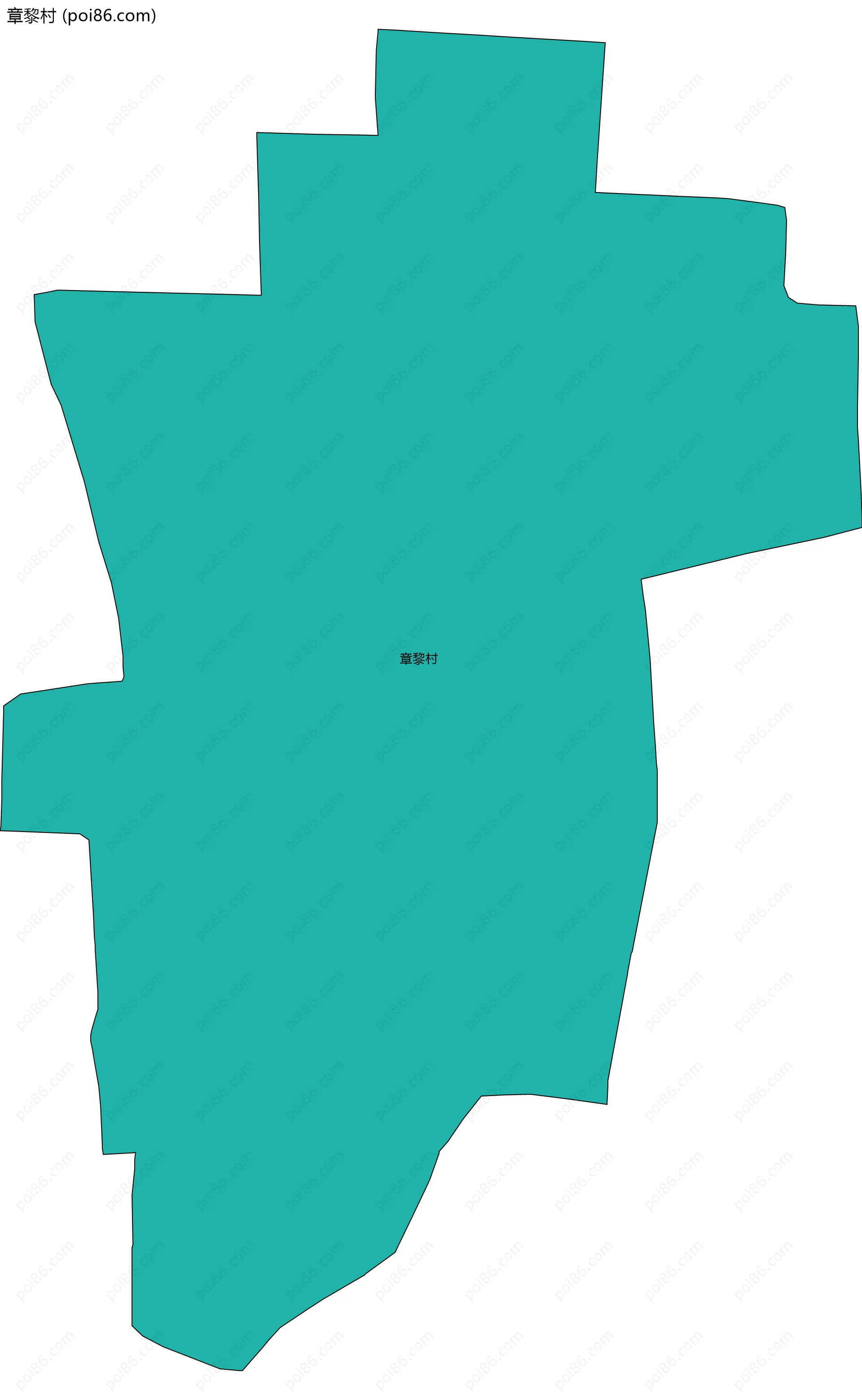 章黎村边界地图