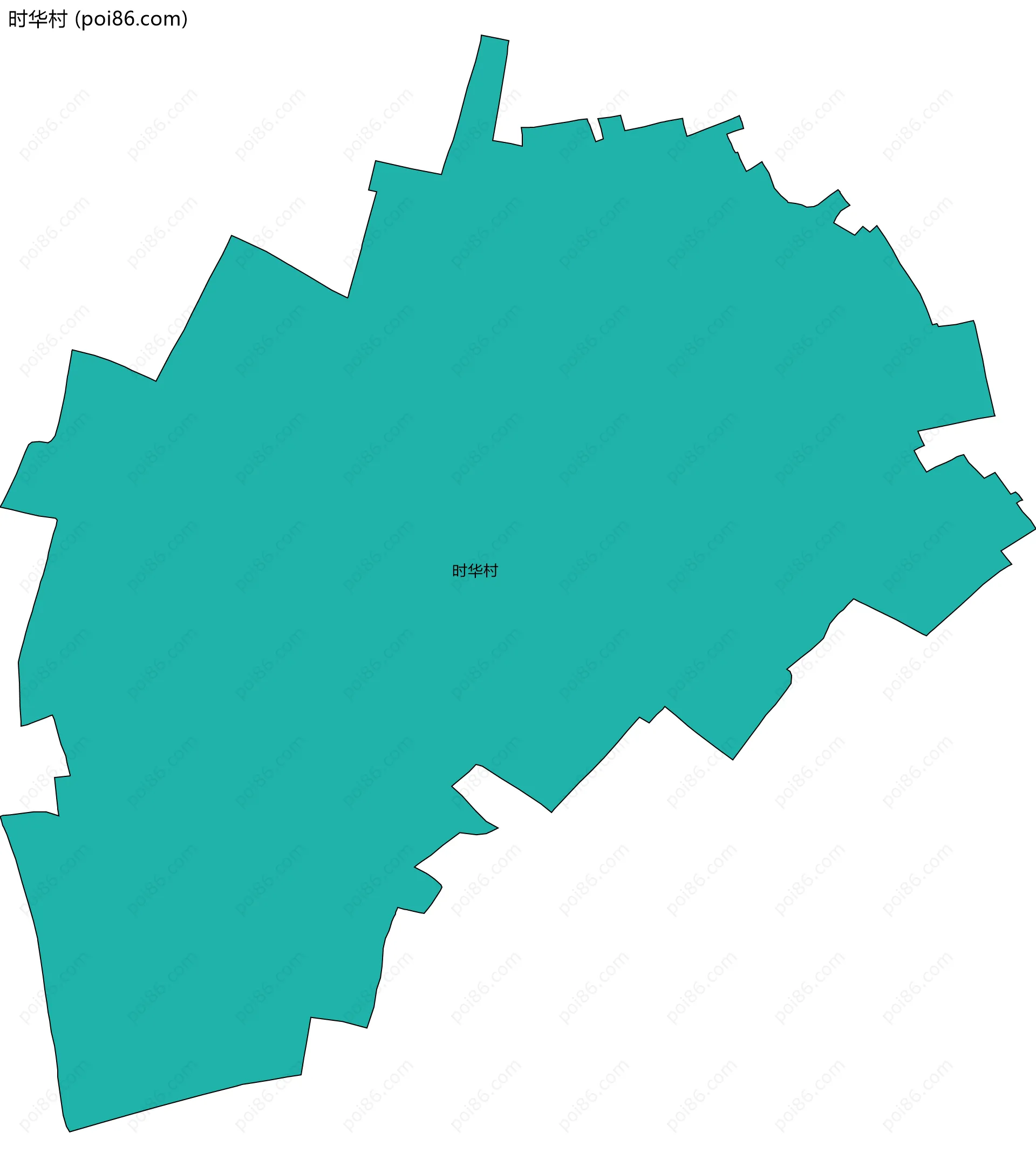 时华村边界地图