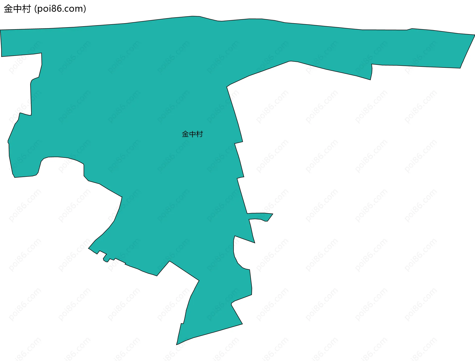 金中村边界地图