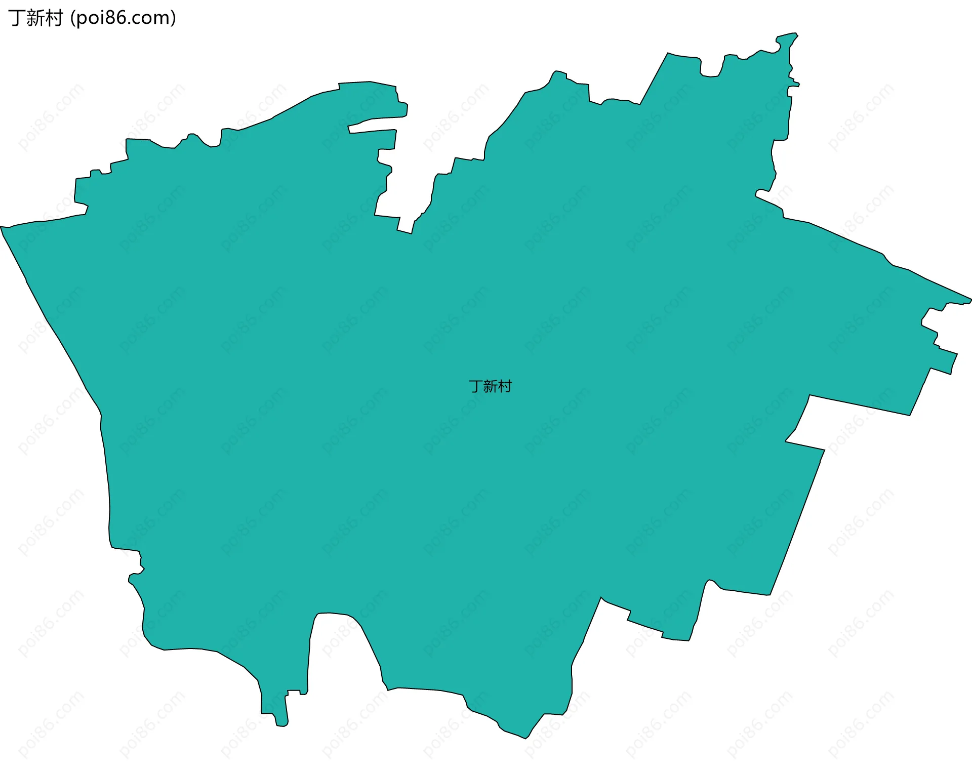 丁新村边界地图