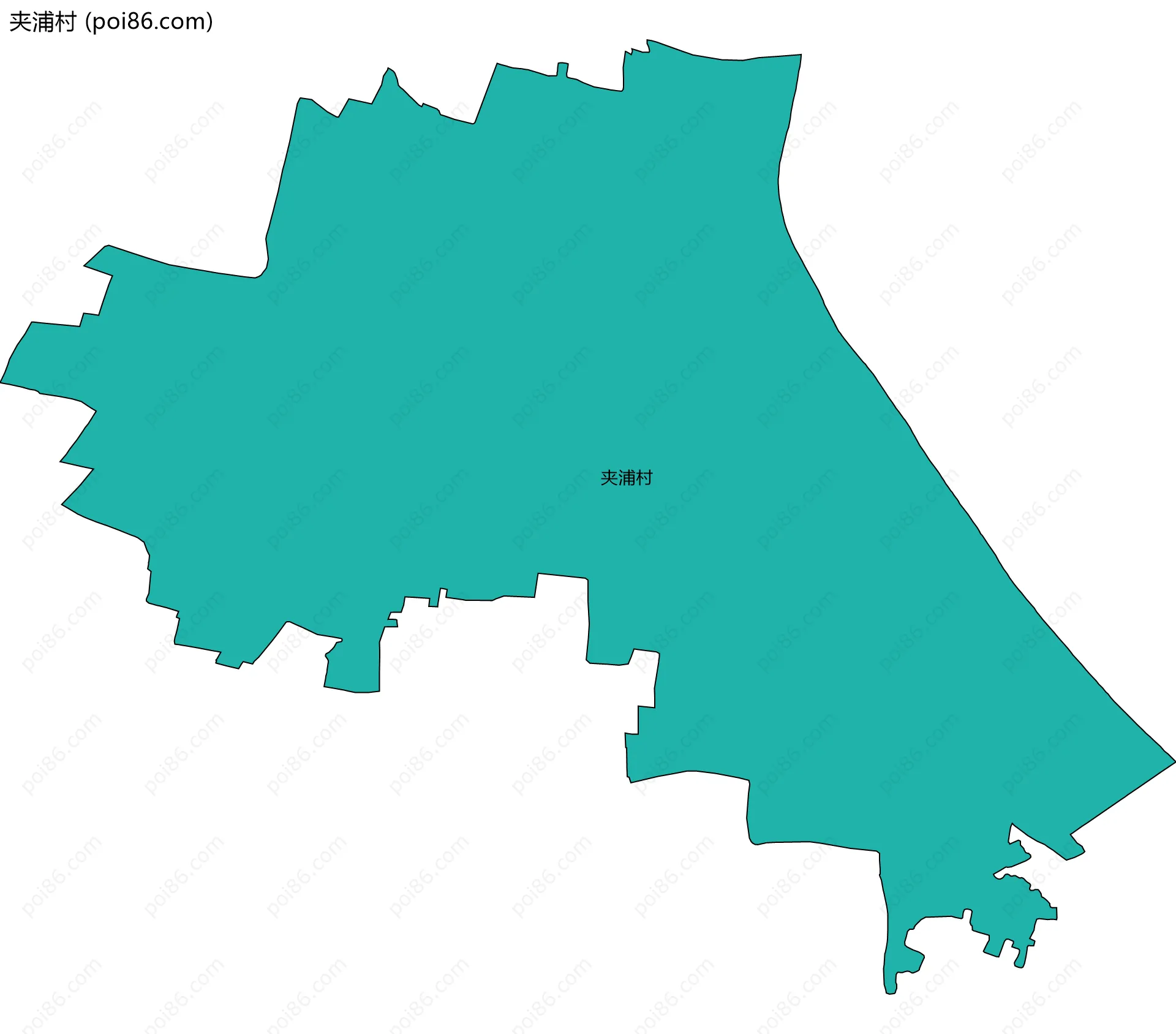 夹浦村边界地图
