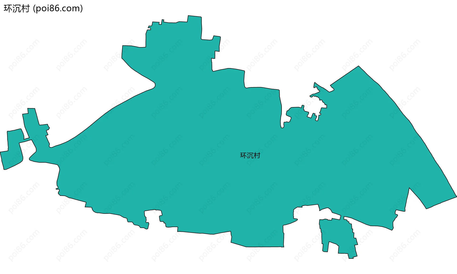 环沉村边界地图