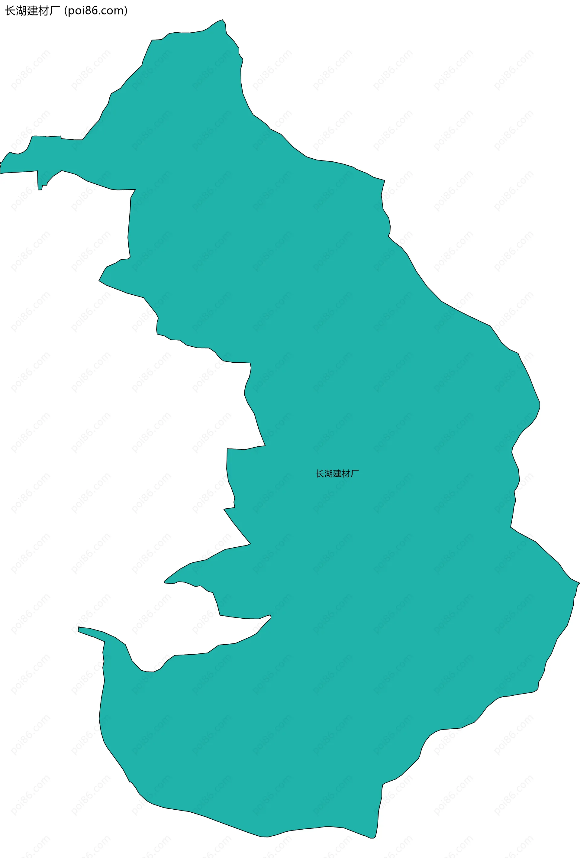 长湖建材厂边界地图