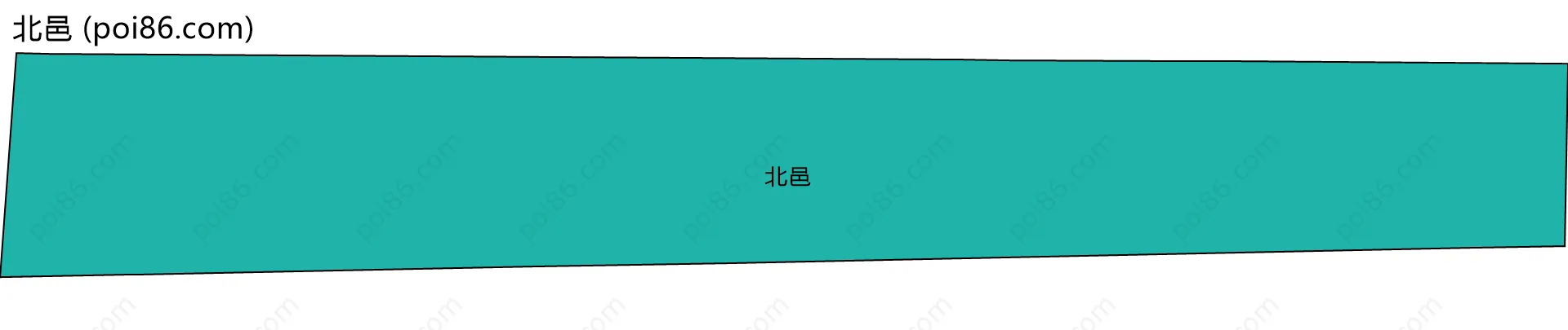 北邑边界地图