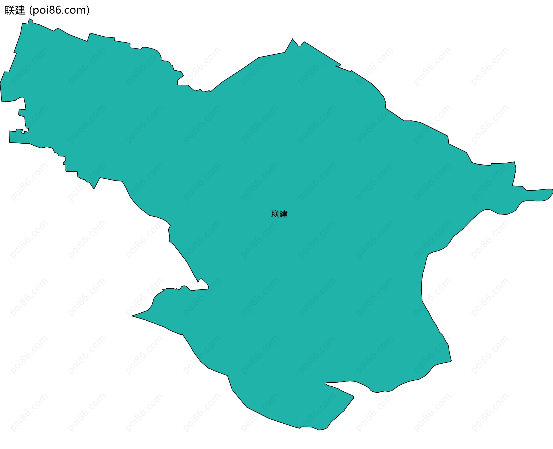 联建边界地图