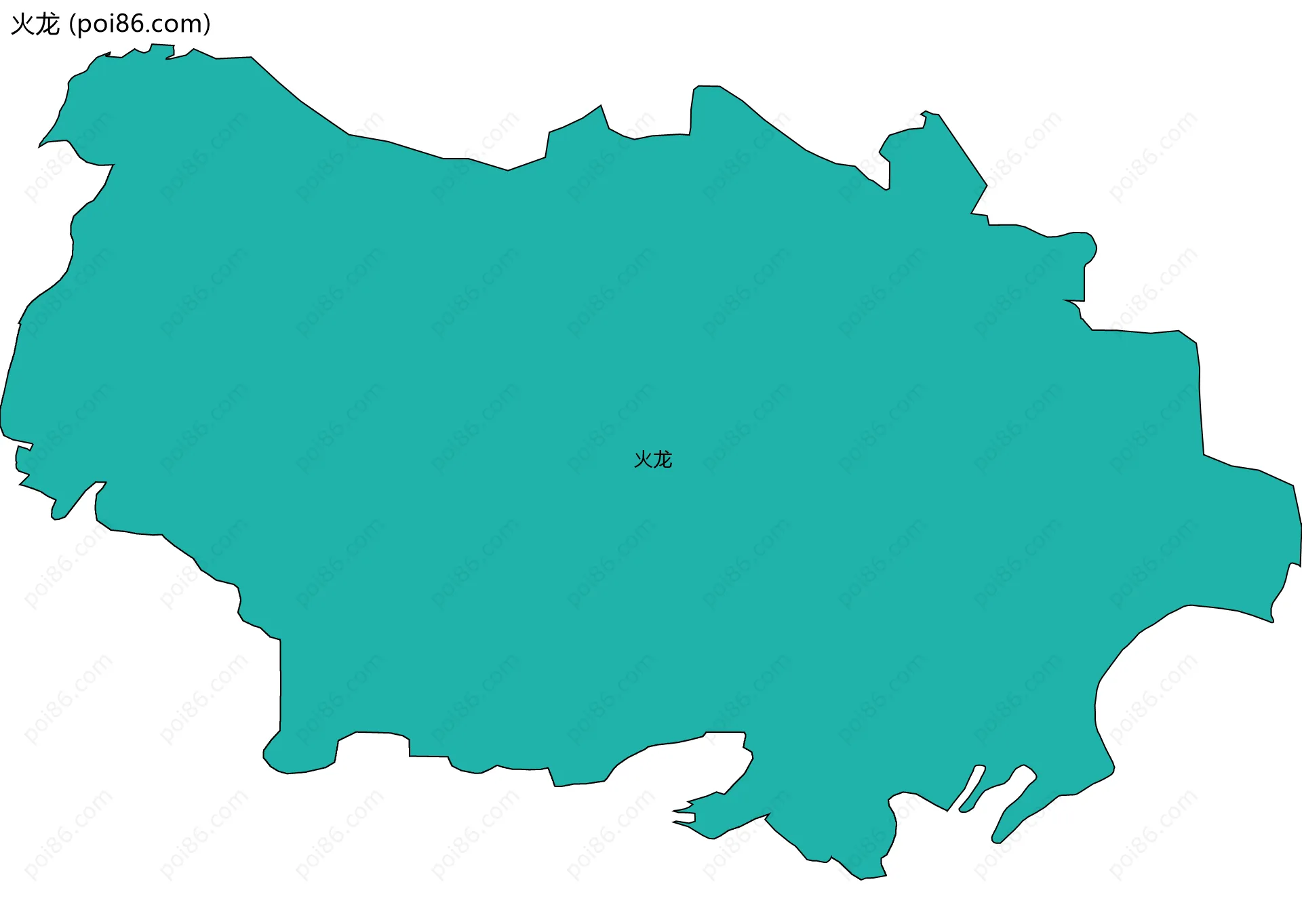 火龙边界地图