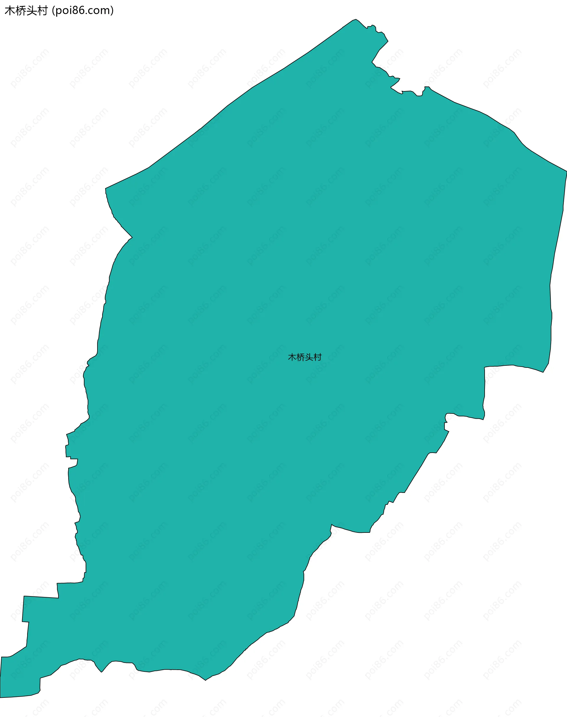 木桥头村边界地图