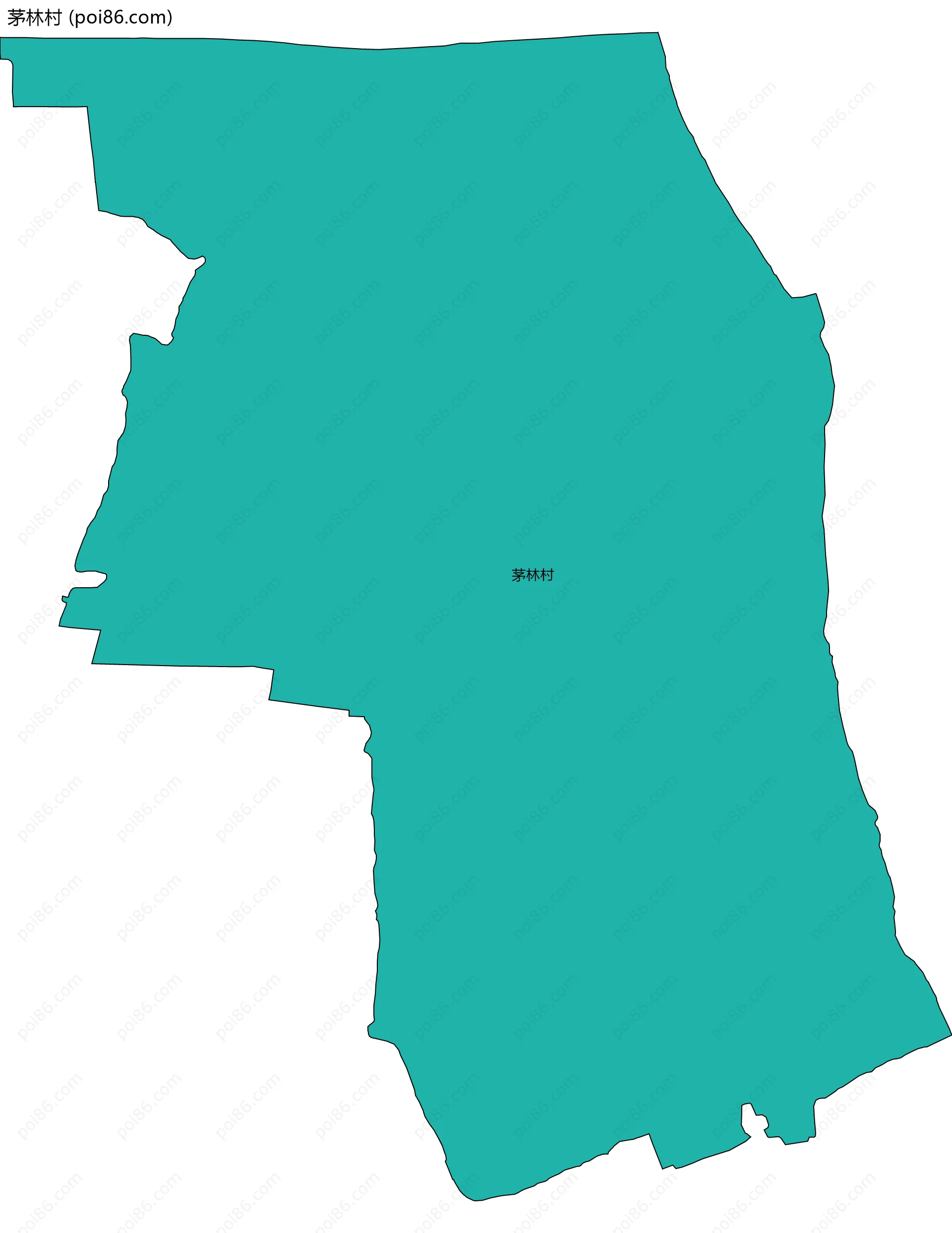 茅林村边界地图