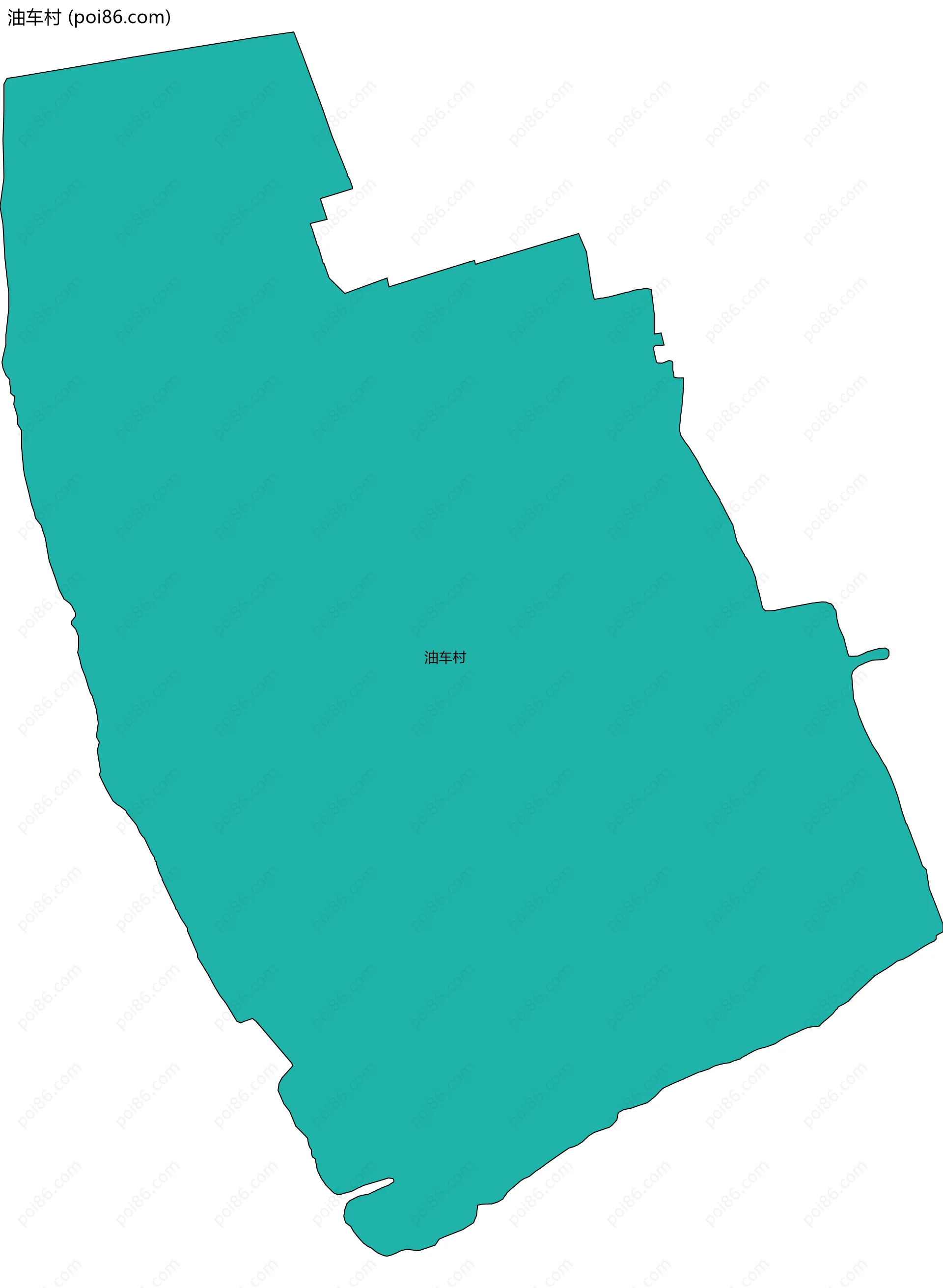 油车村边界地图