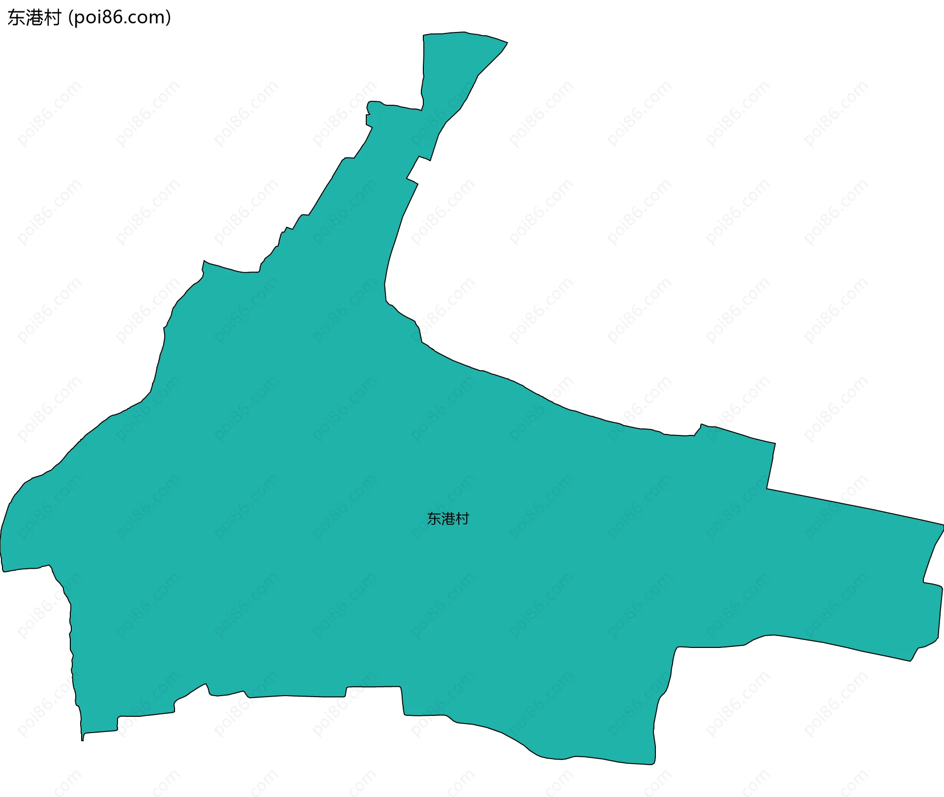 东港村边界地图