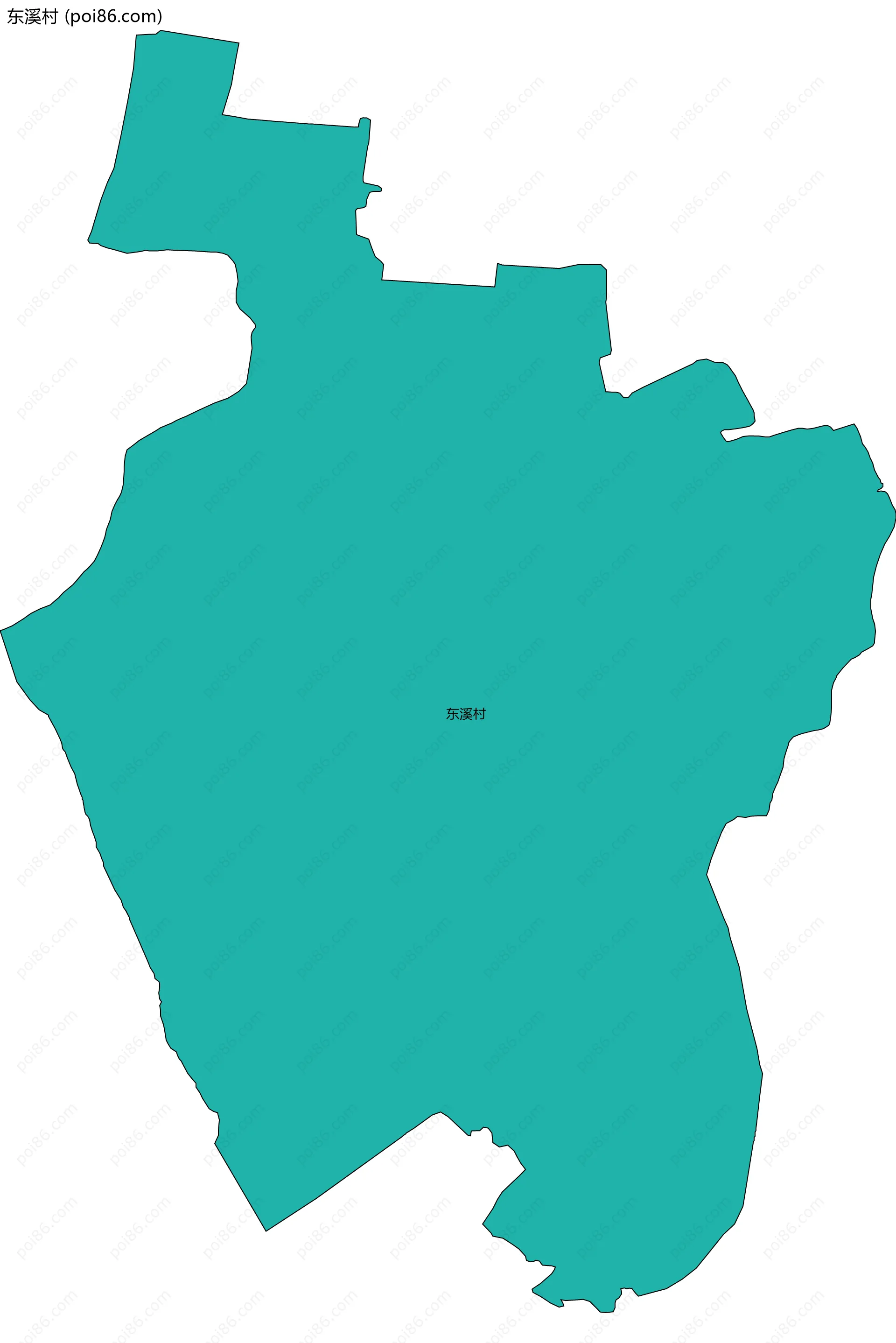东溪村边界地图