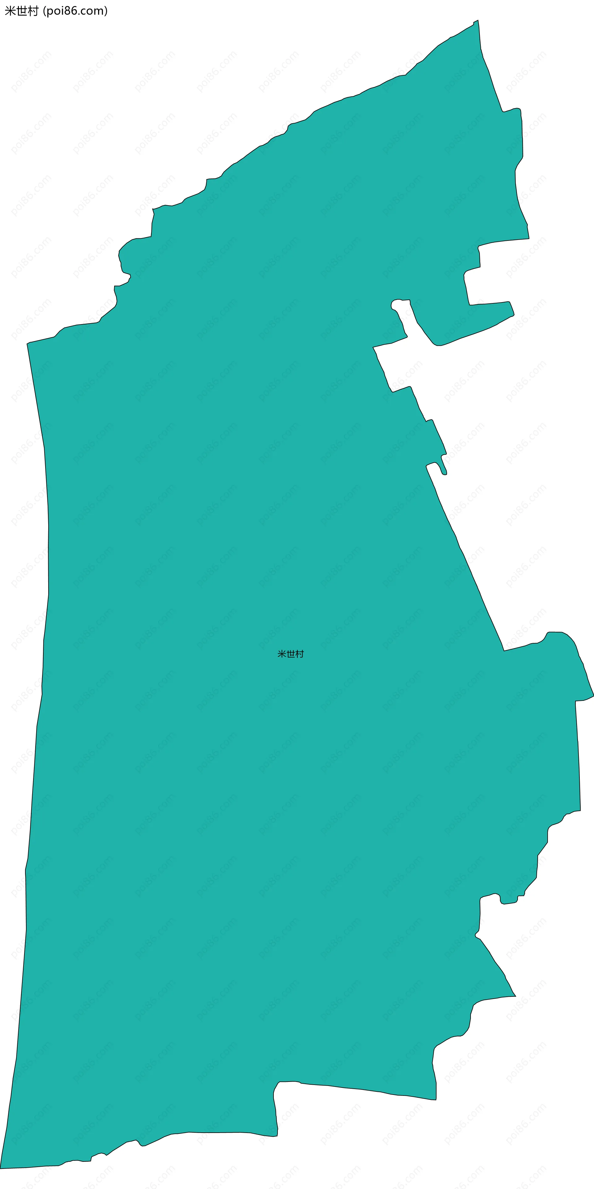 米世村边界地图