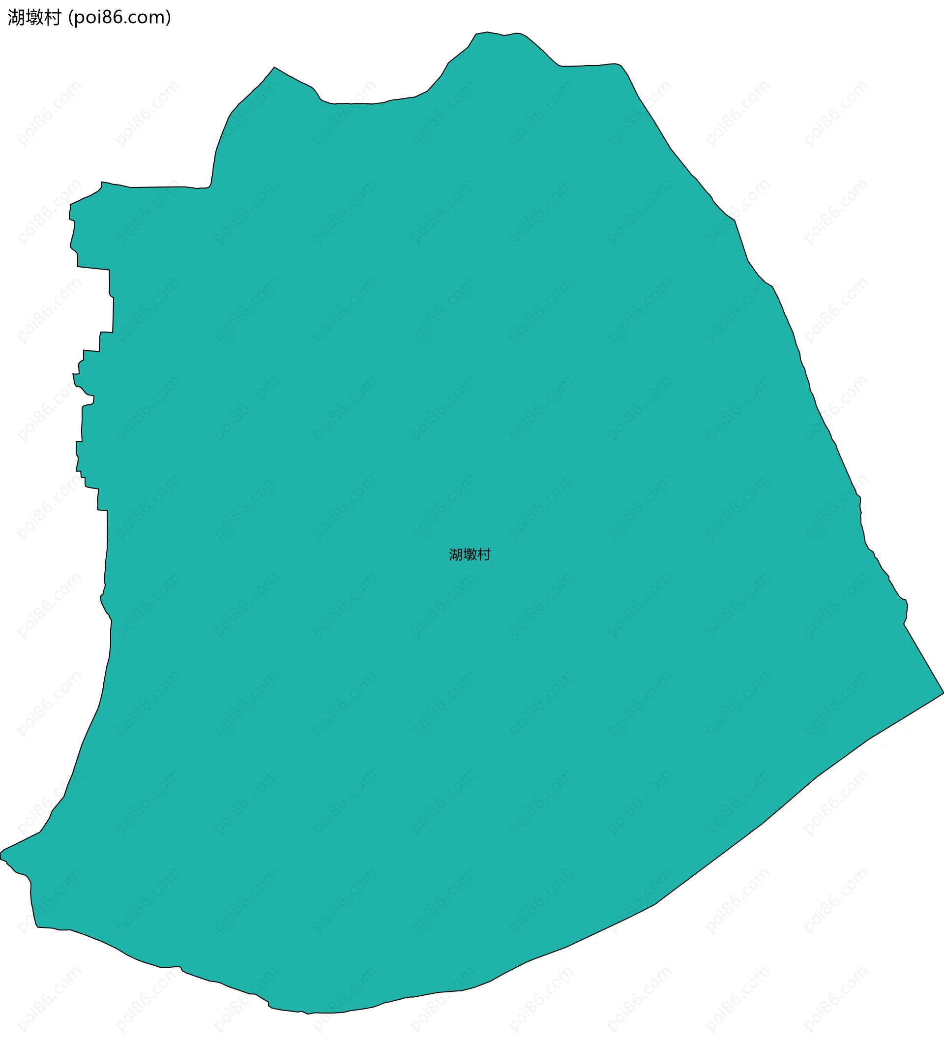 湖墩村边界地图