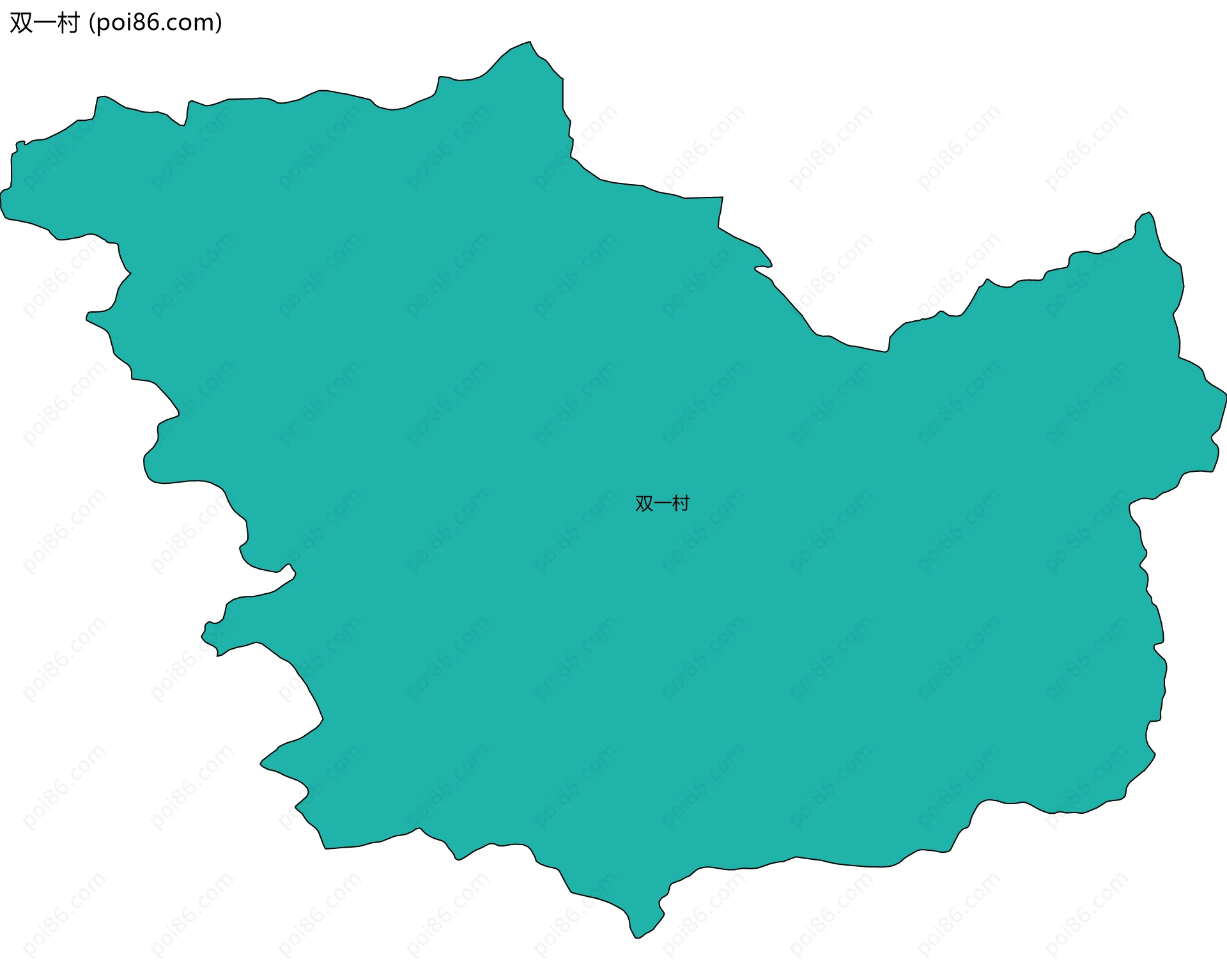 双一村边界地图