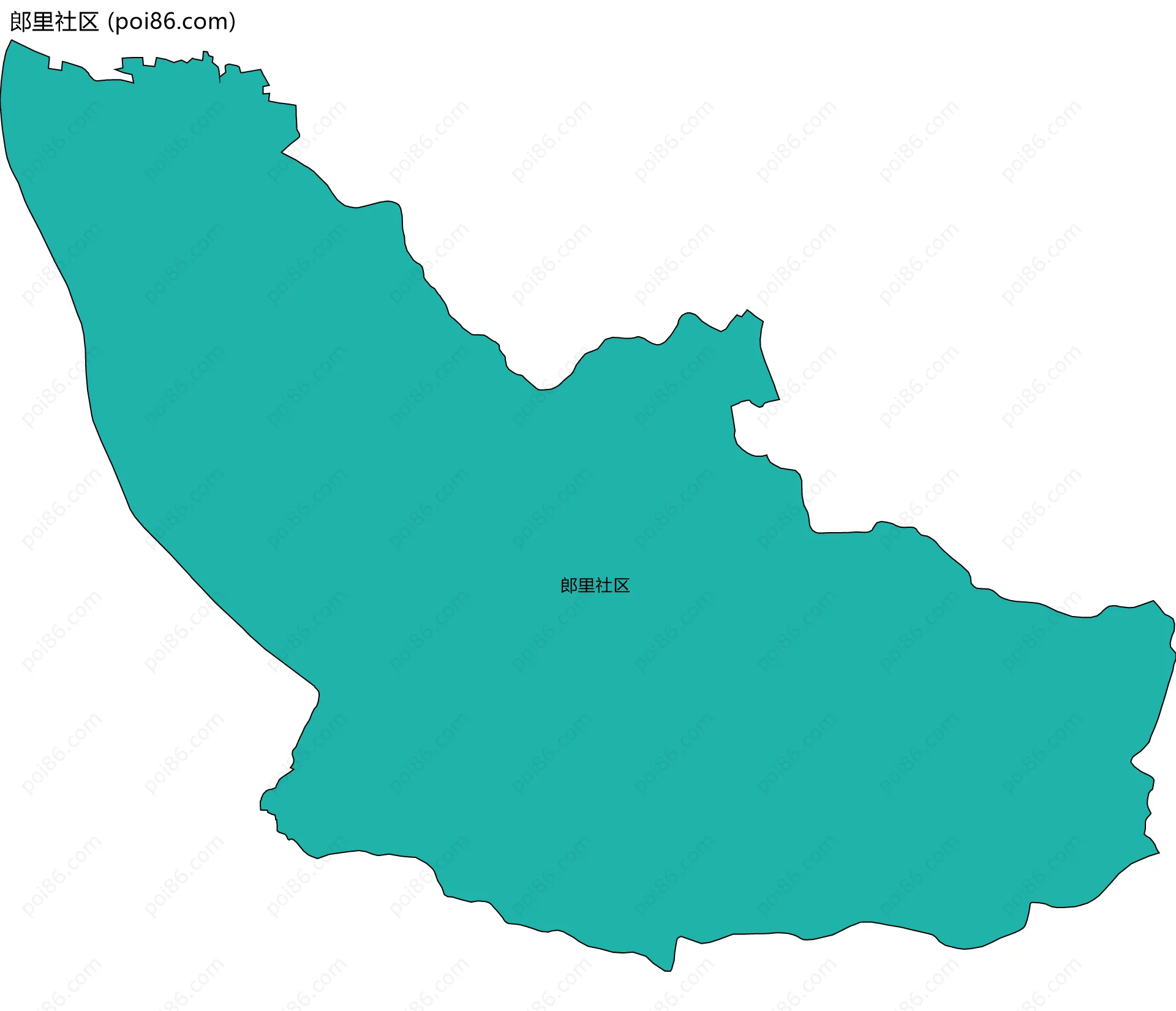 郎里社区边界地图