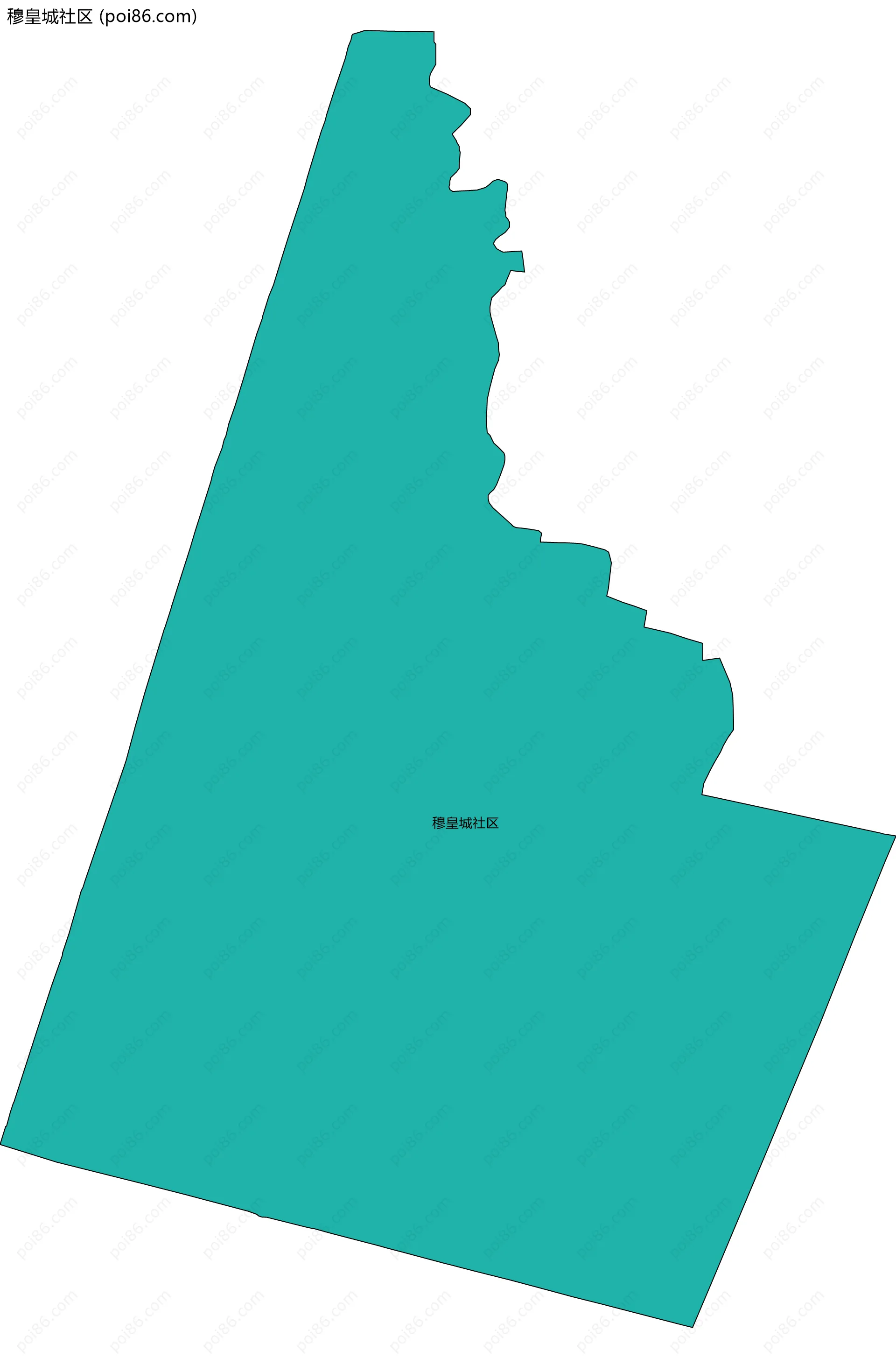 穆皇城社区边界地图