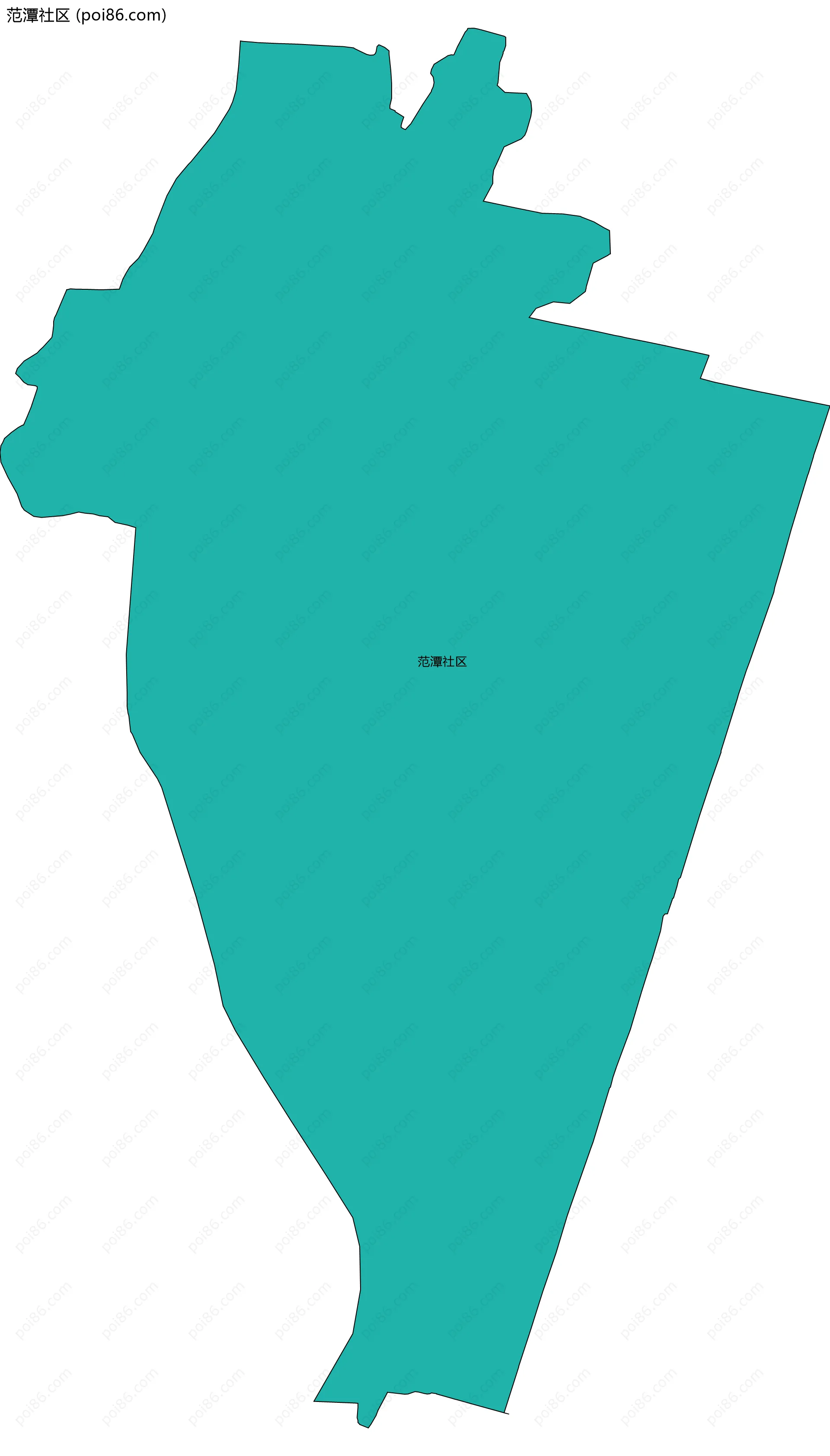 范潭社区边界地图