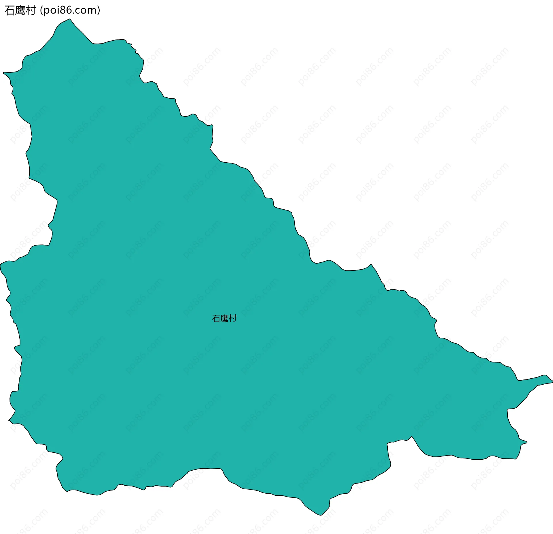 石鹰村边界地图