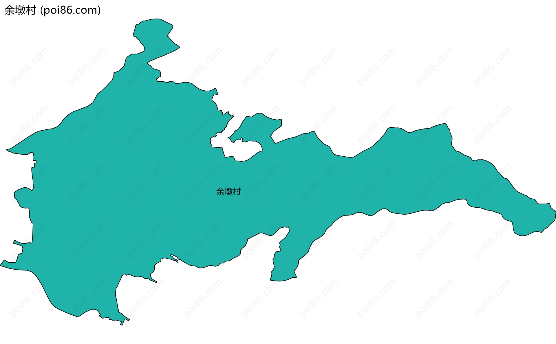 余墩村边界地图