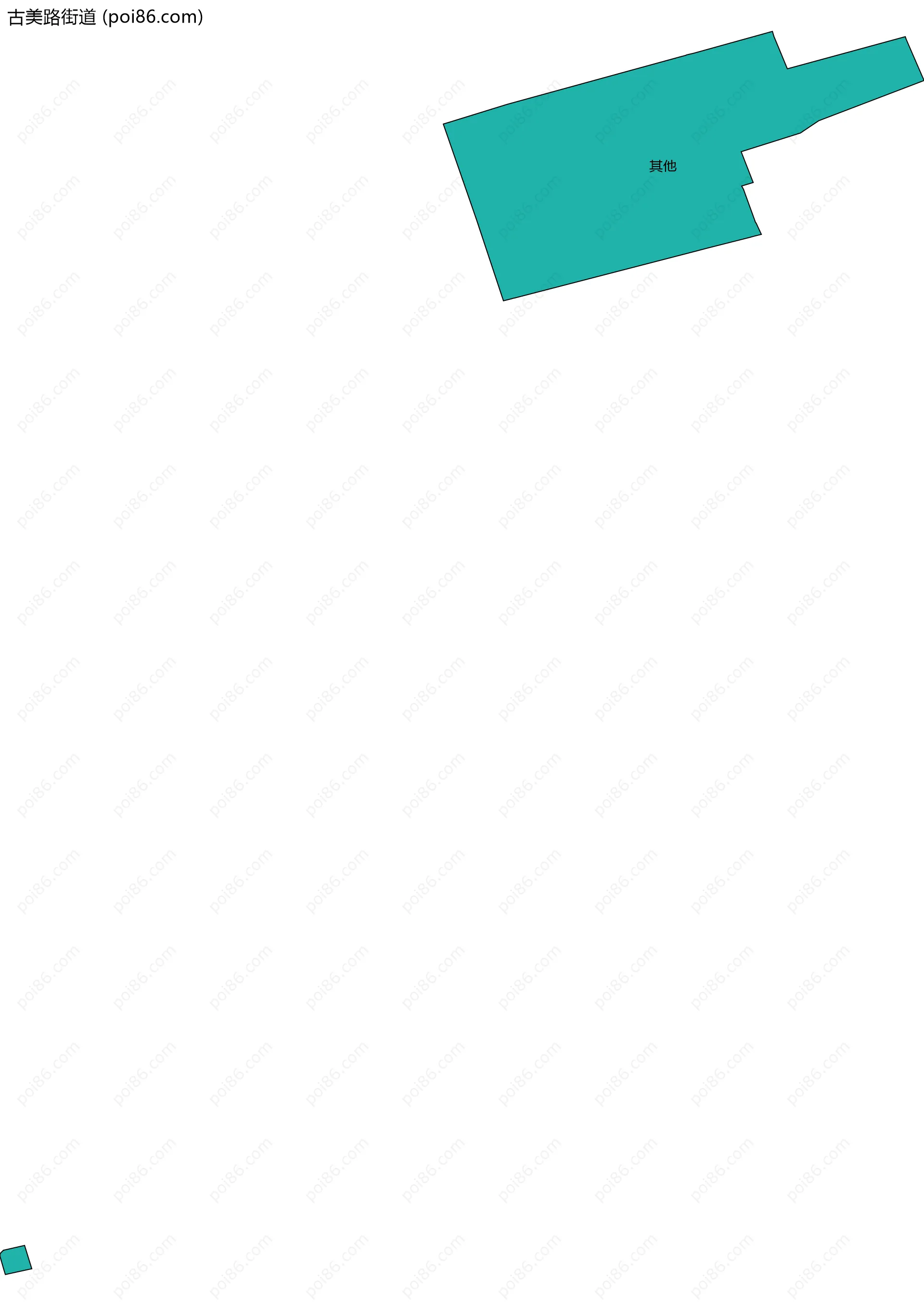 古美路街道边界地图(五级行政区划)