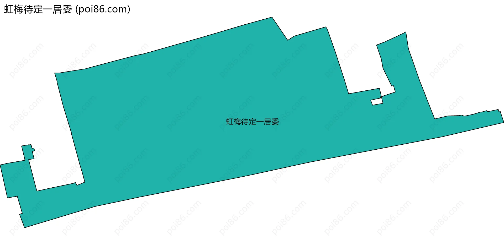虹梅待定一居委边界地图