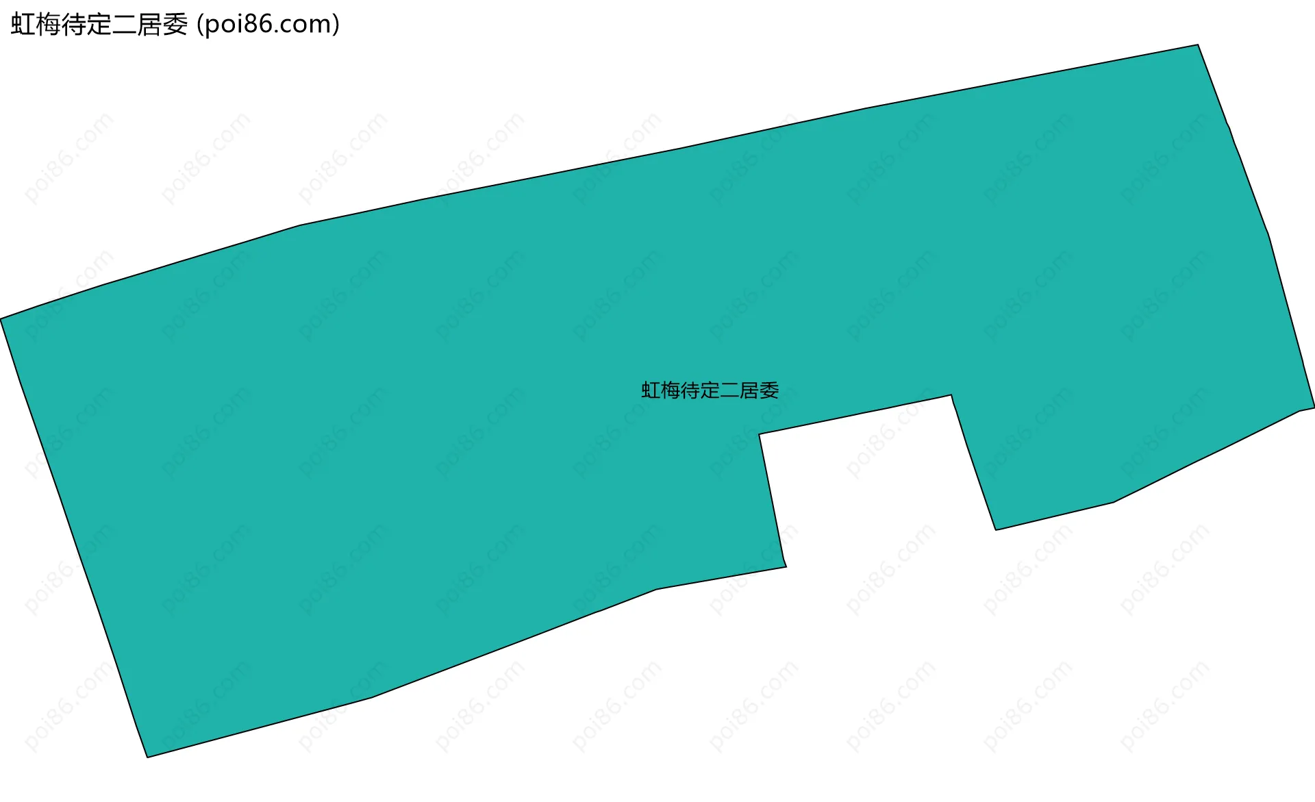 虹梅待定二居委边界地图