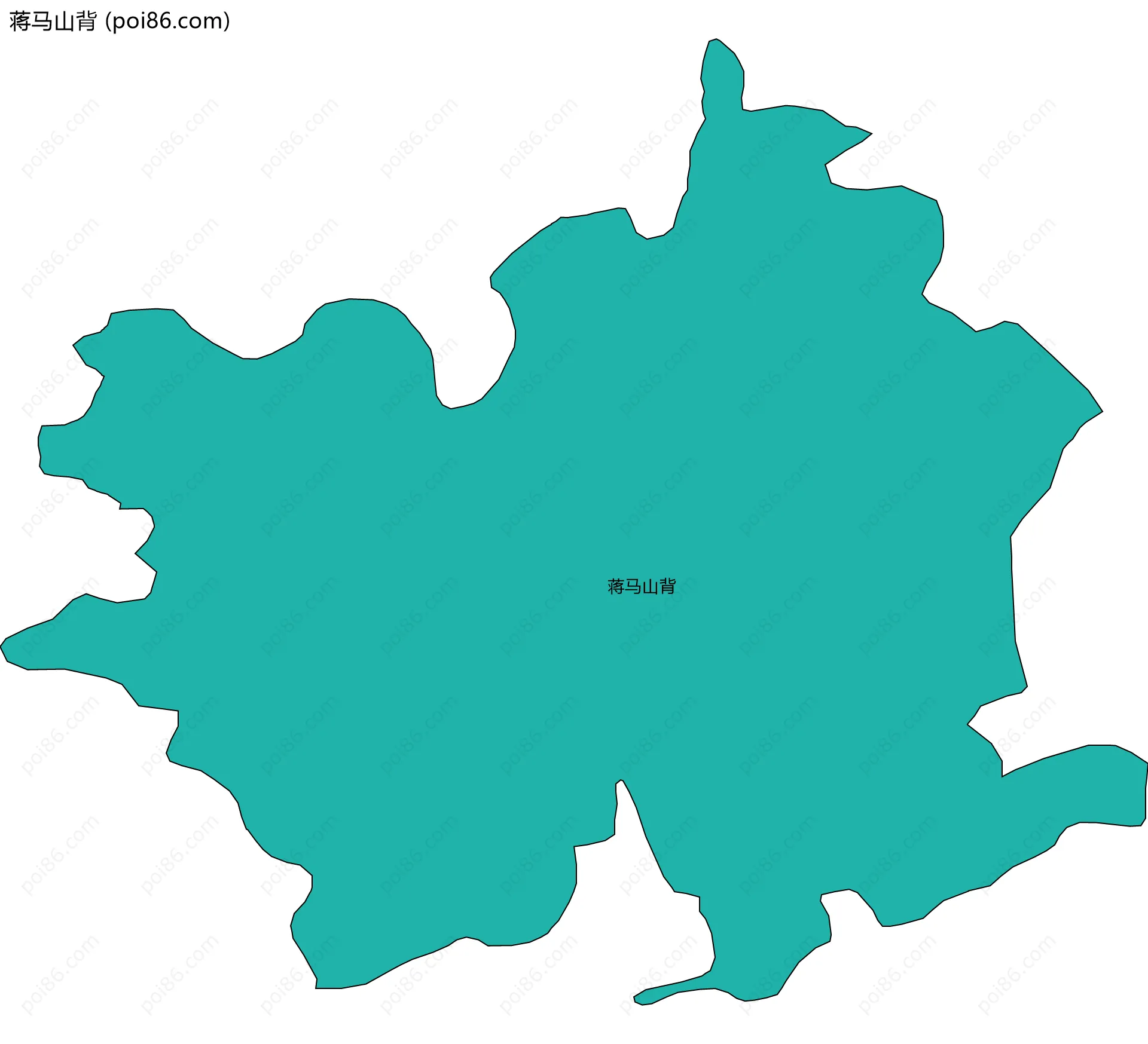 蒋马山背边界地图