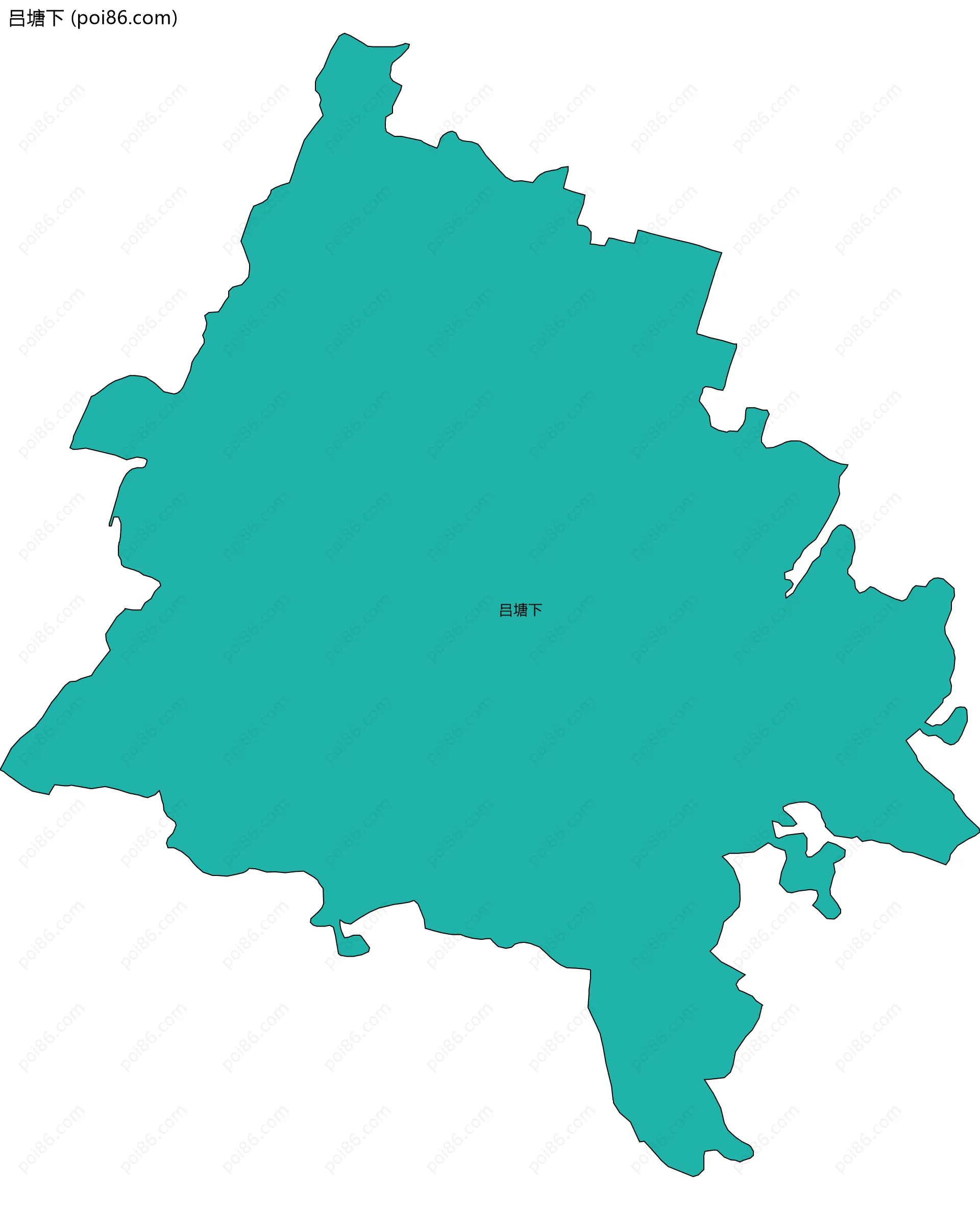 吕塘下边界地图