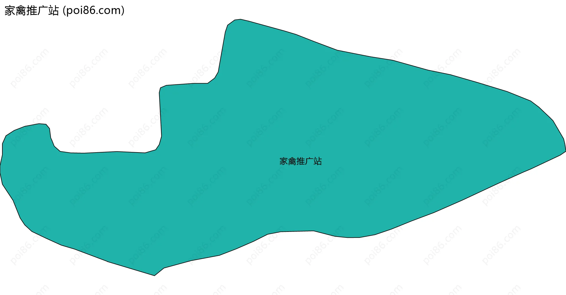 家禽推广站边界地图