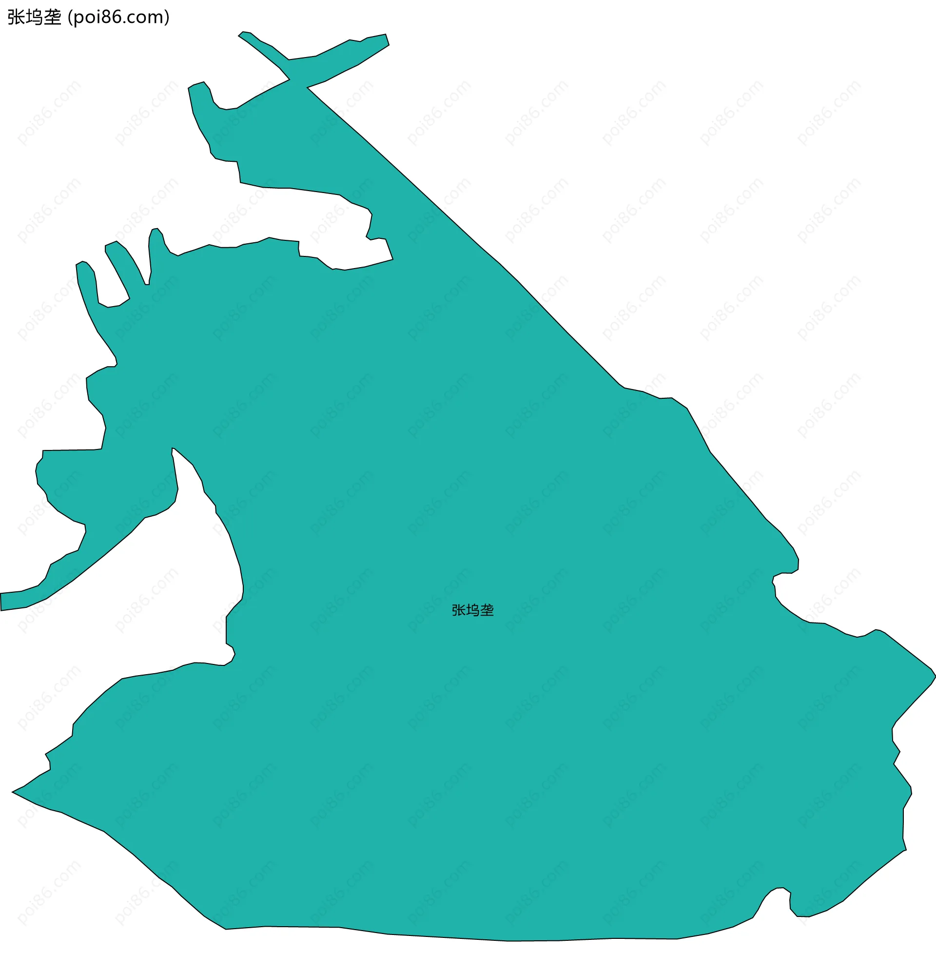 张坞垄边界地图