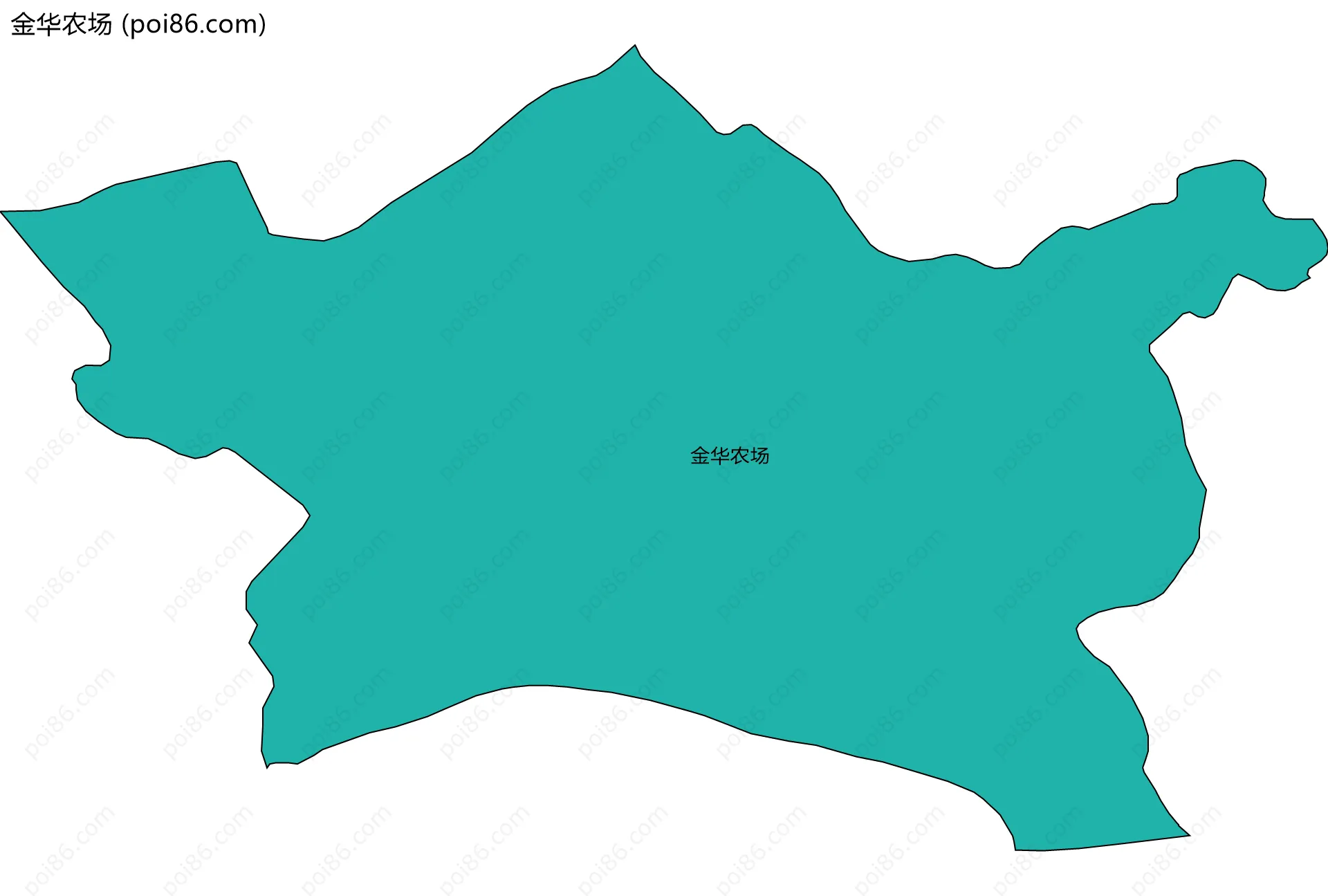 金华农场边界地图