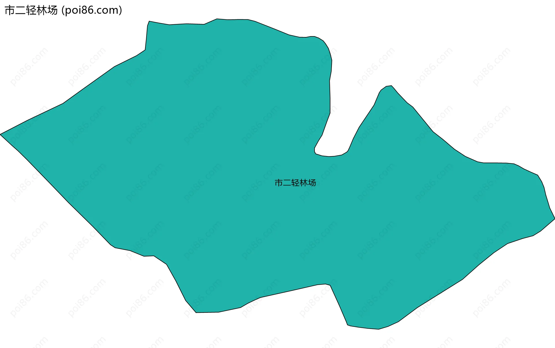 市二轻林场边界地图