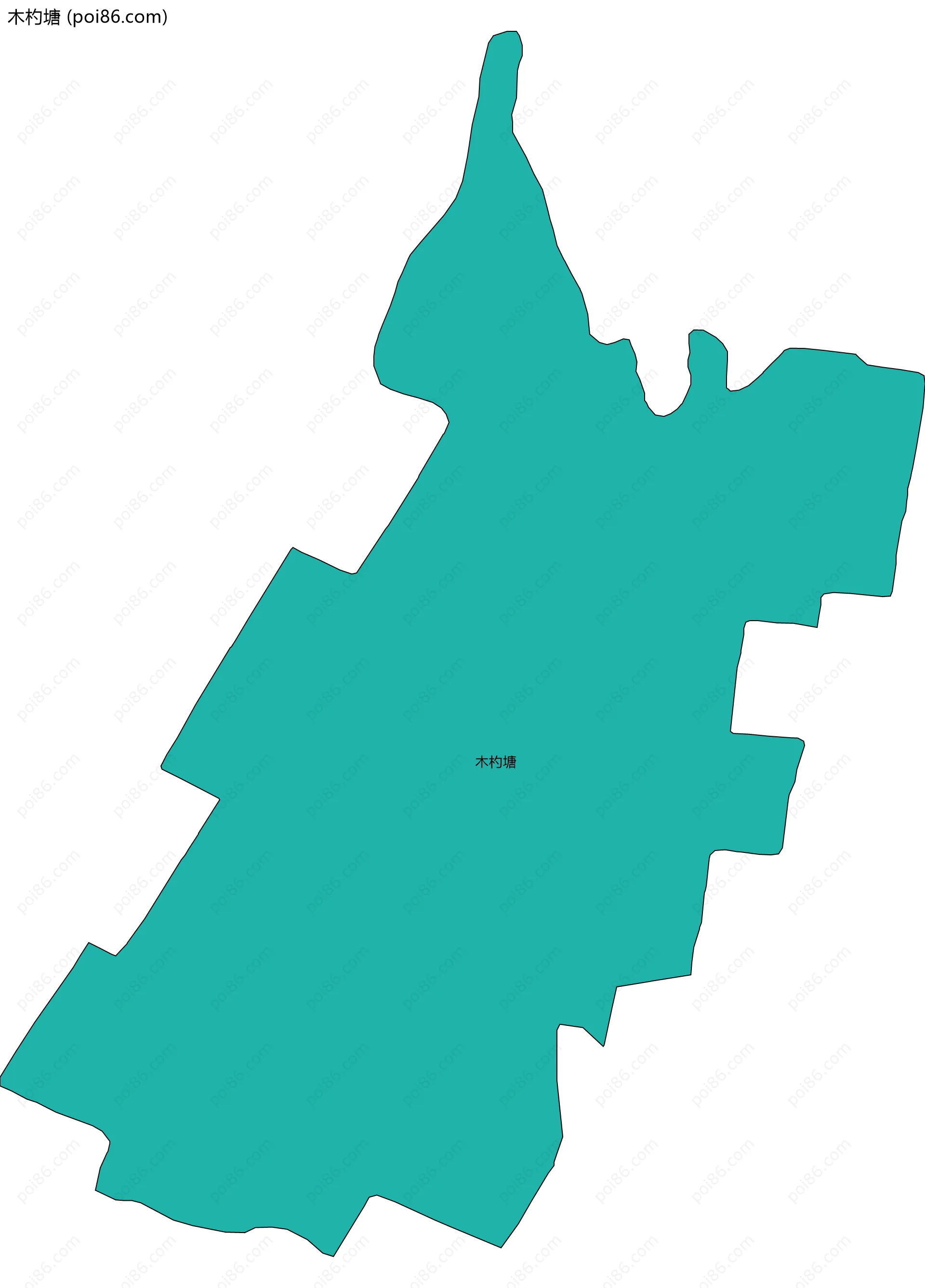 木杓塘边界地图