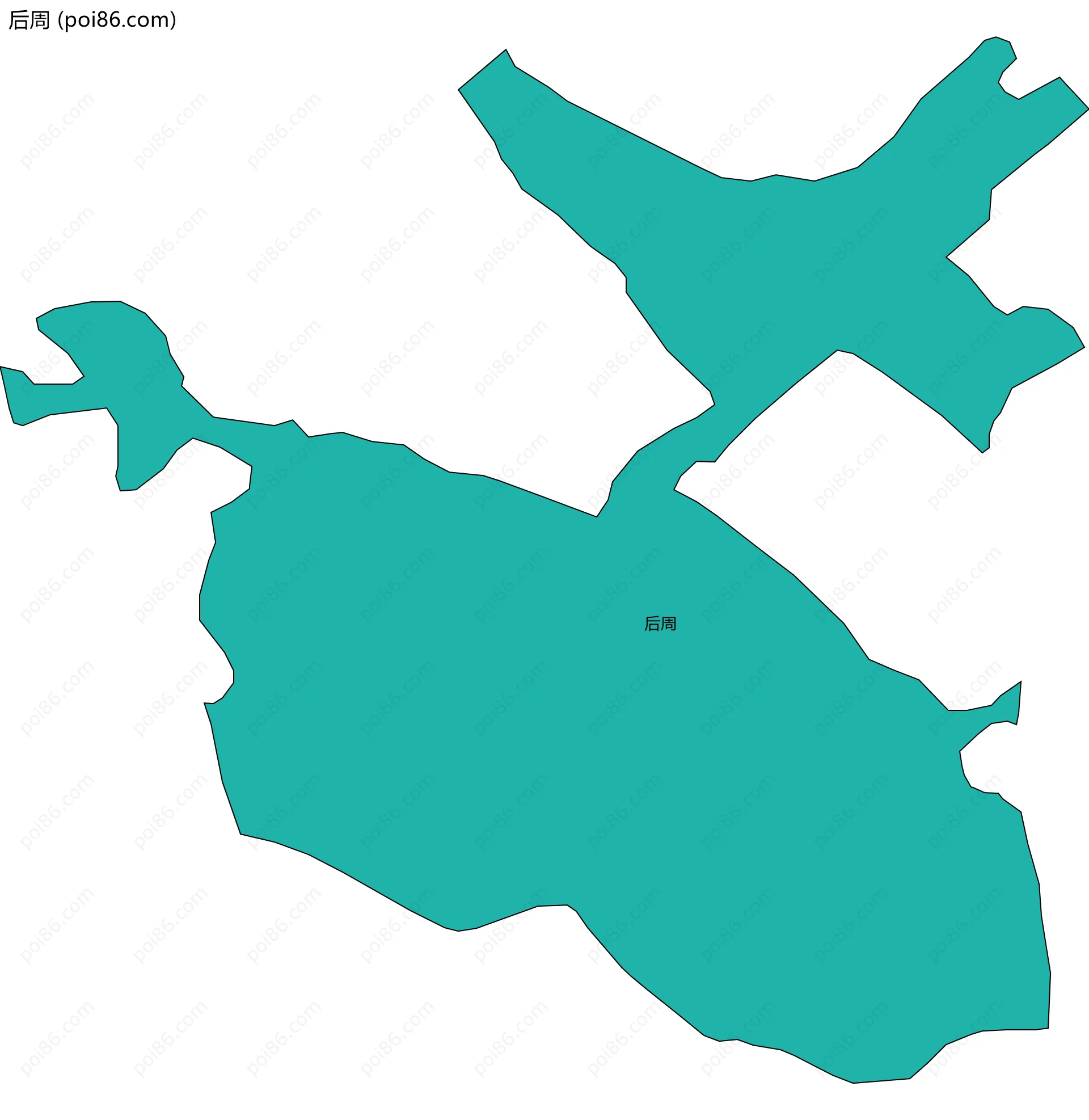 后周边界地图