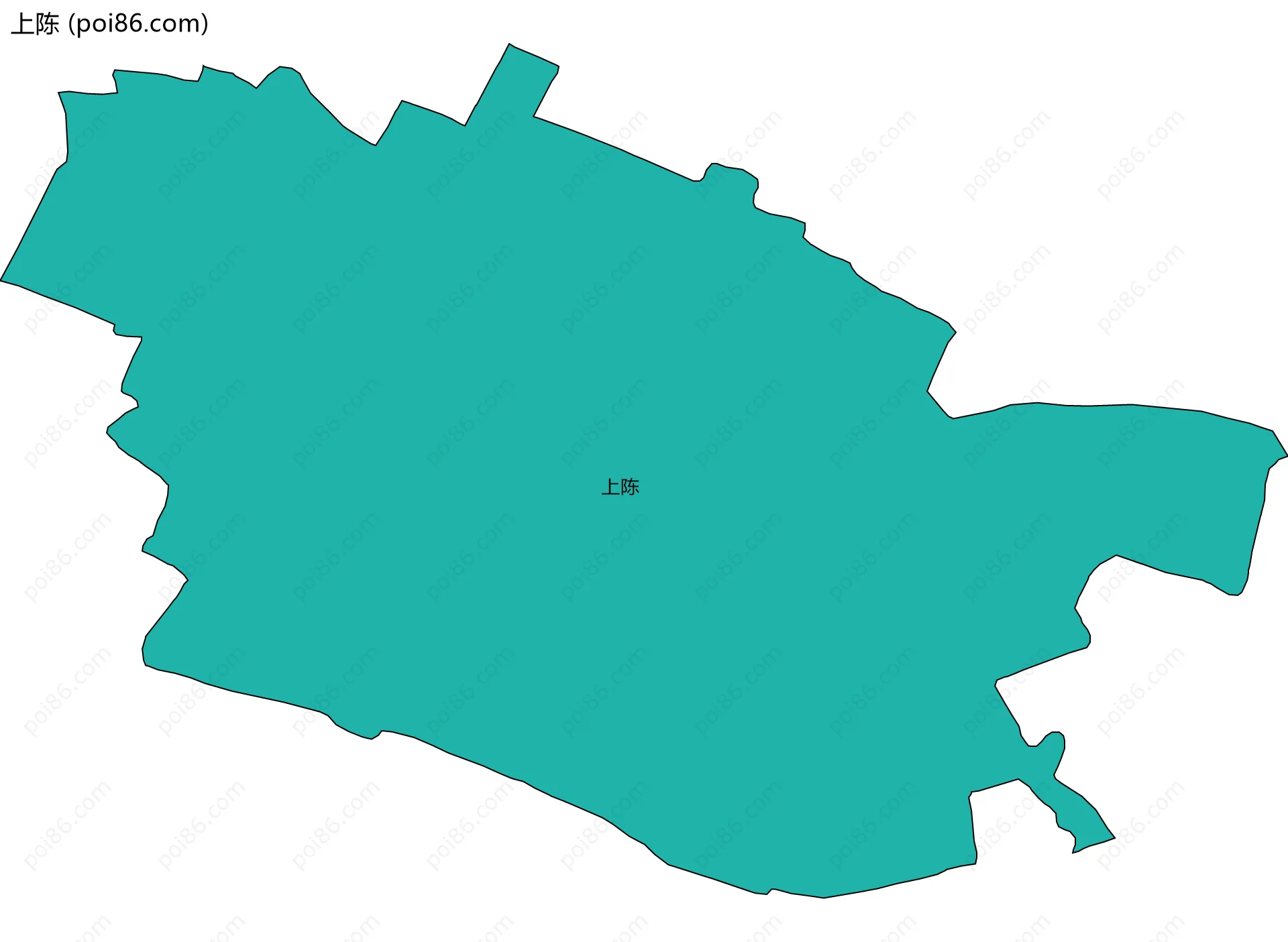 上陈边界地图