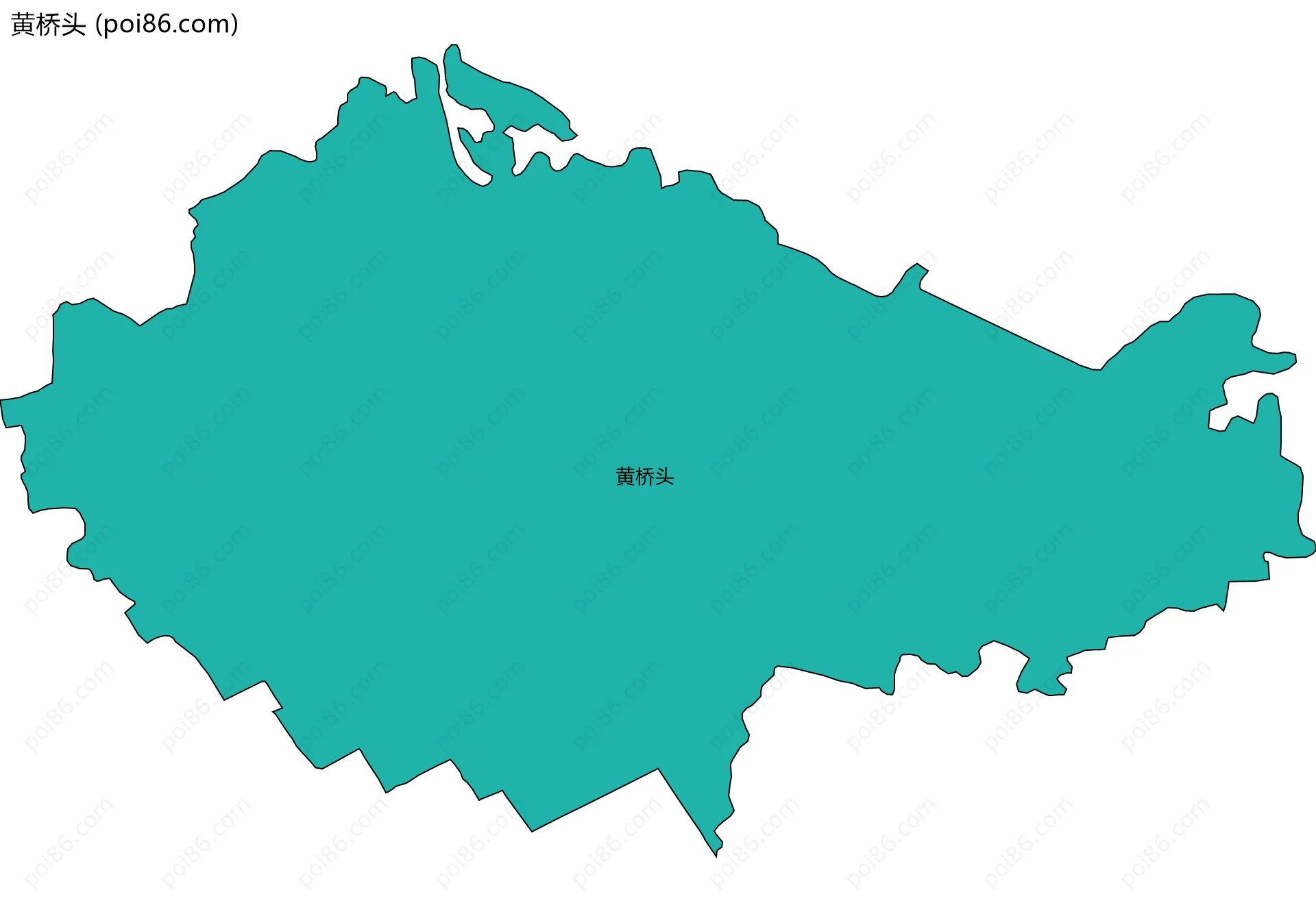 黄桥头边界地图