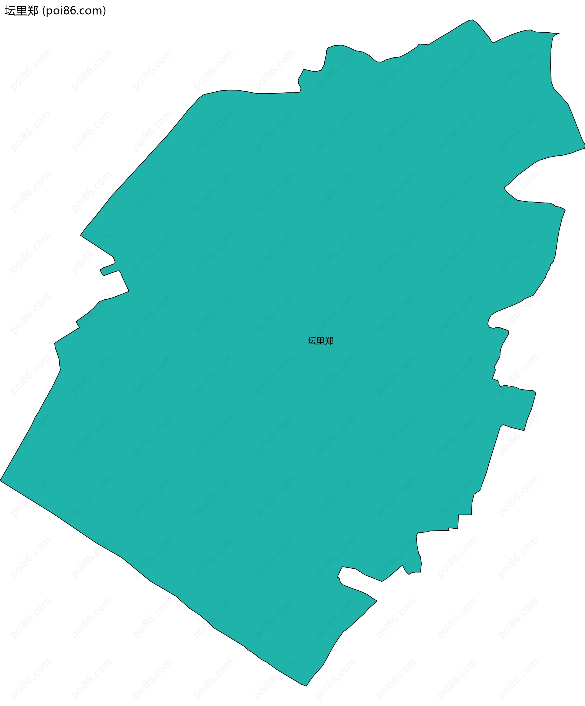 坛里郑边界地图