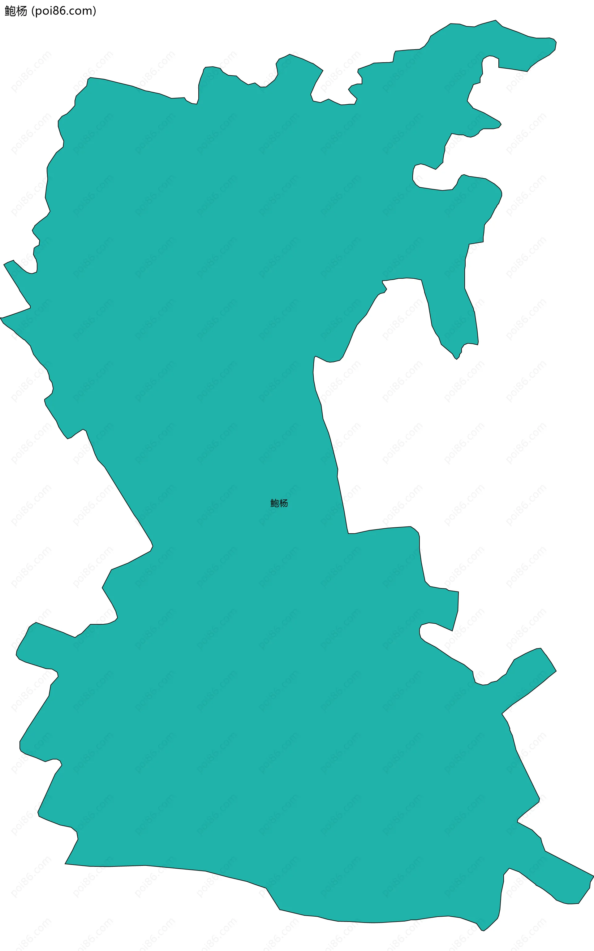 鲍杨边界地图