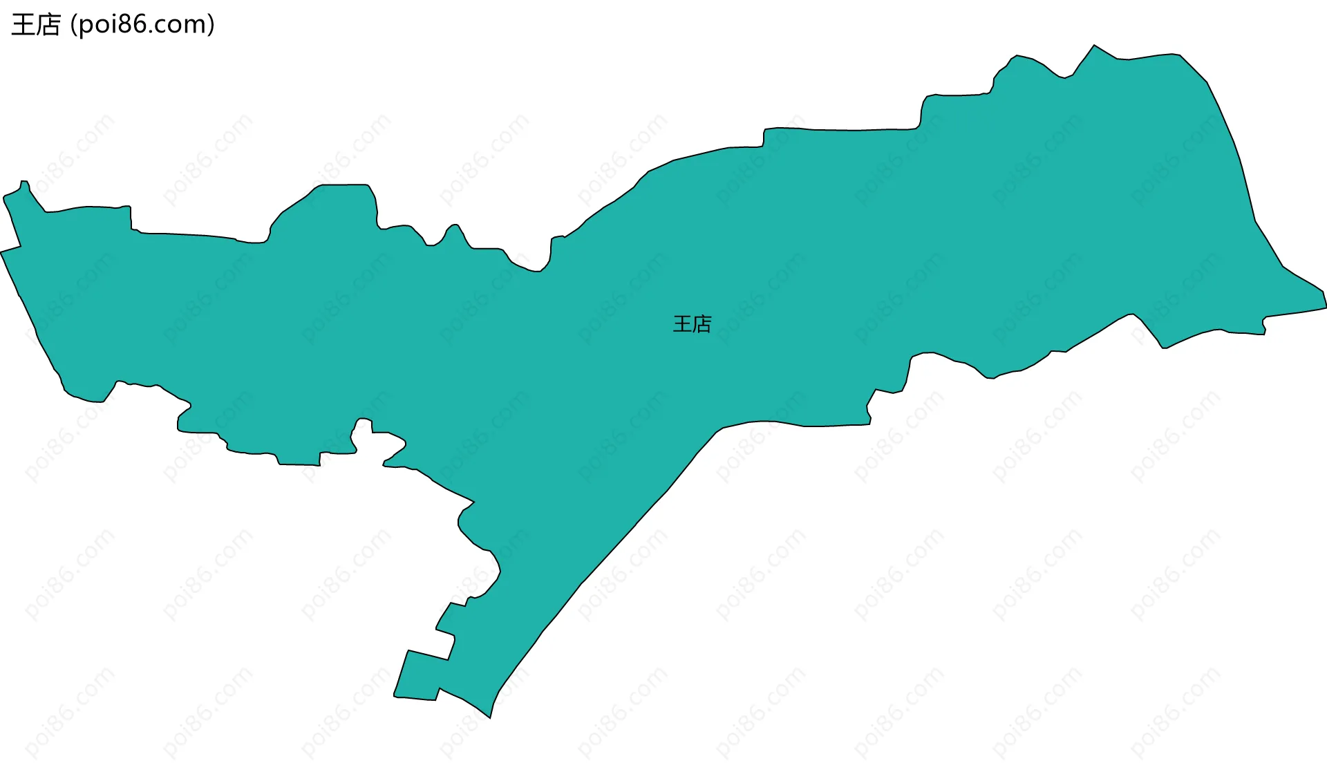 王店边界地图