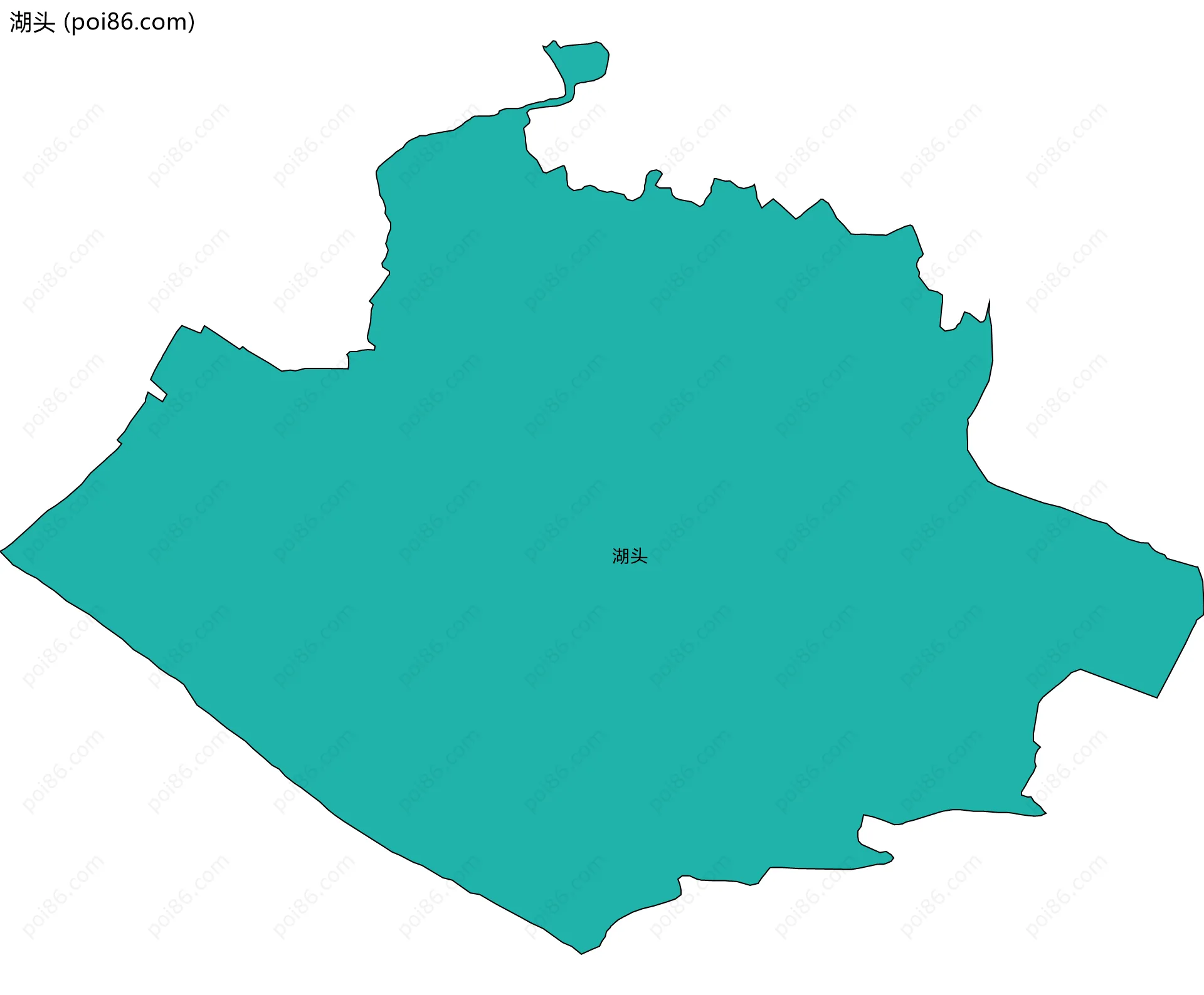 湖头边界地图