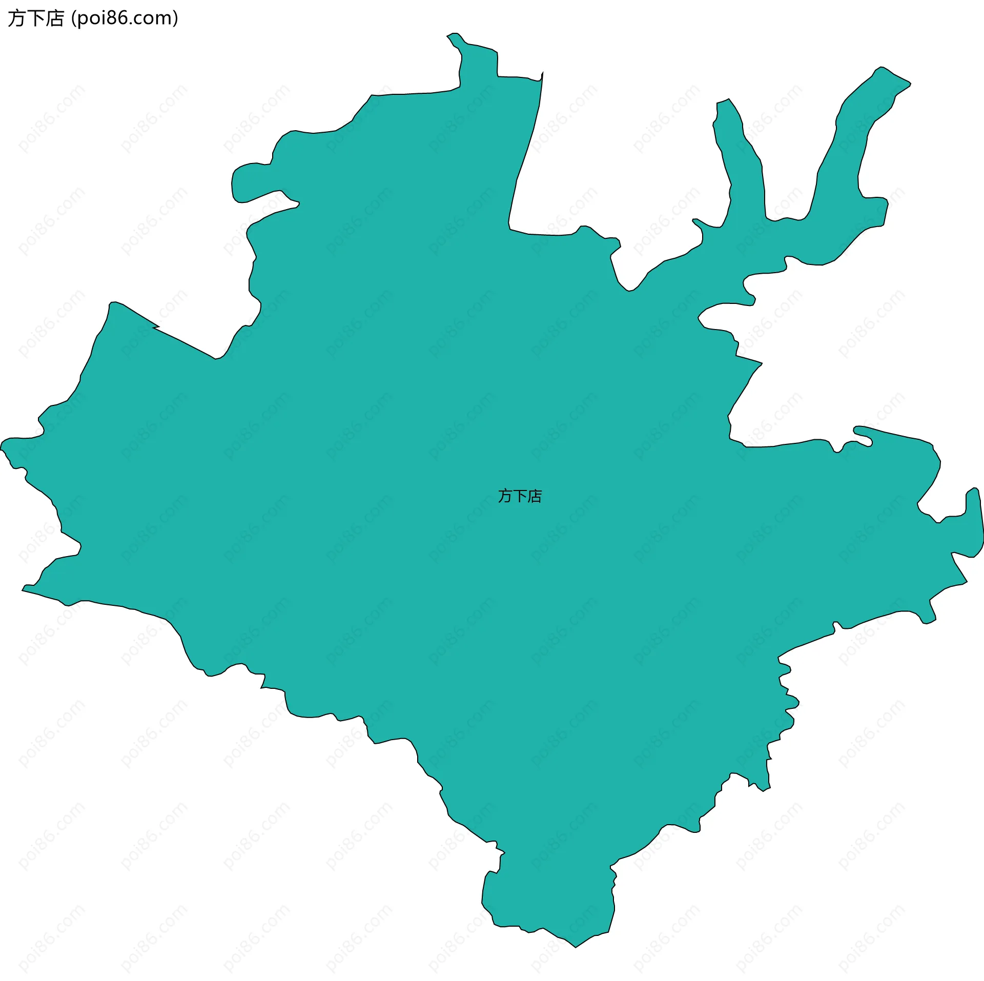 方下店边界地图
