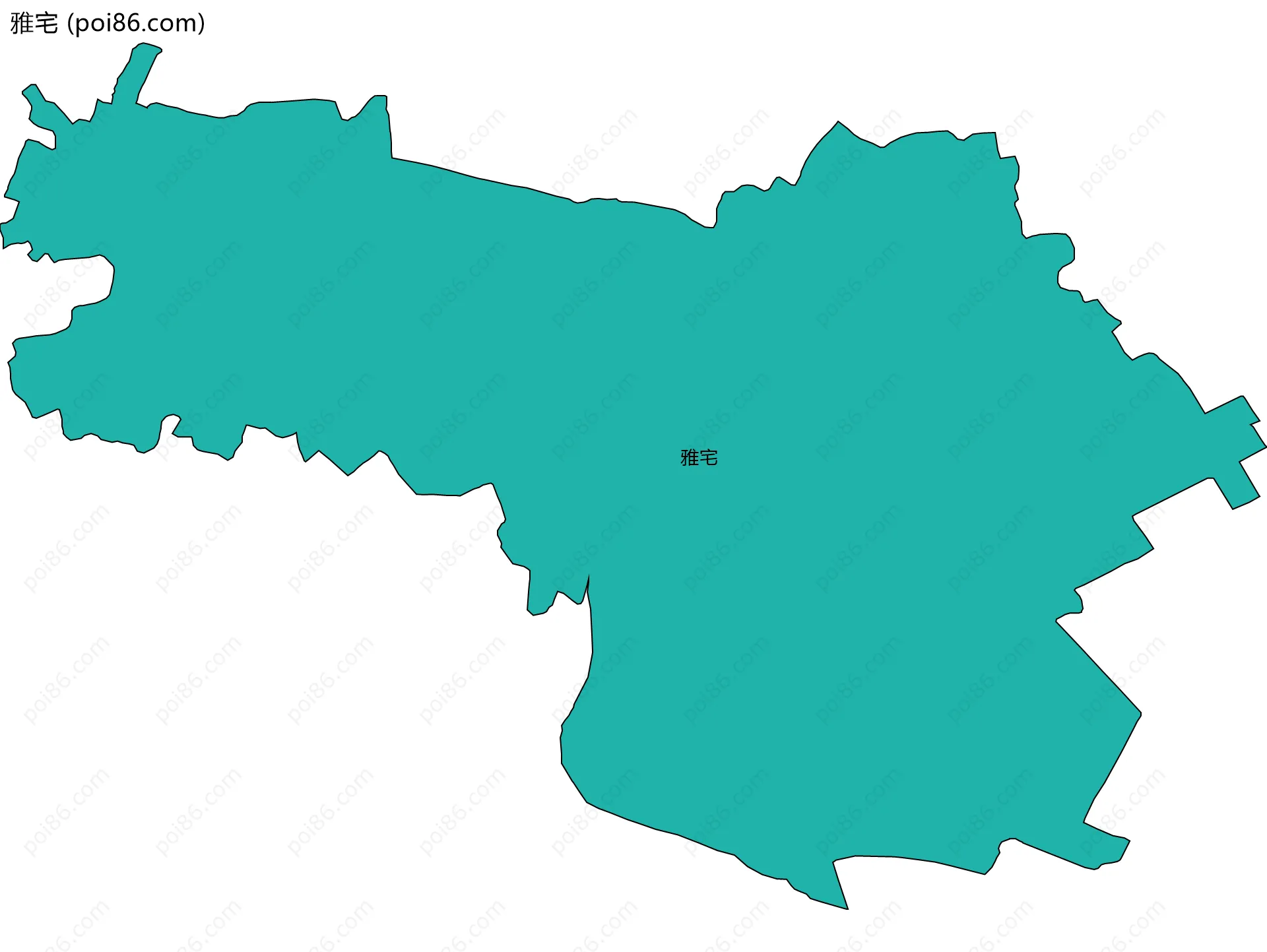 雅宅边界地图