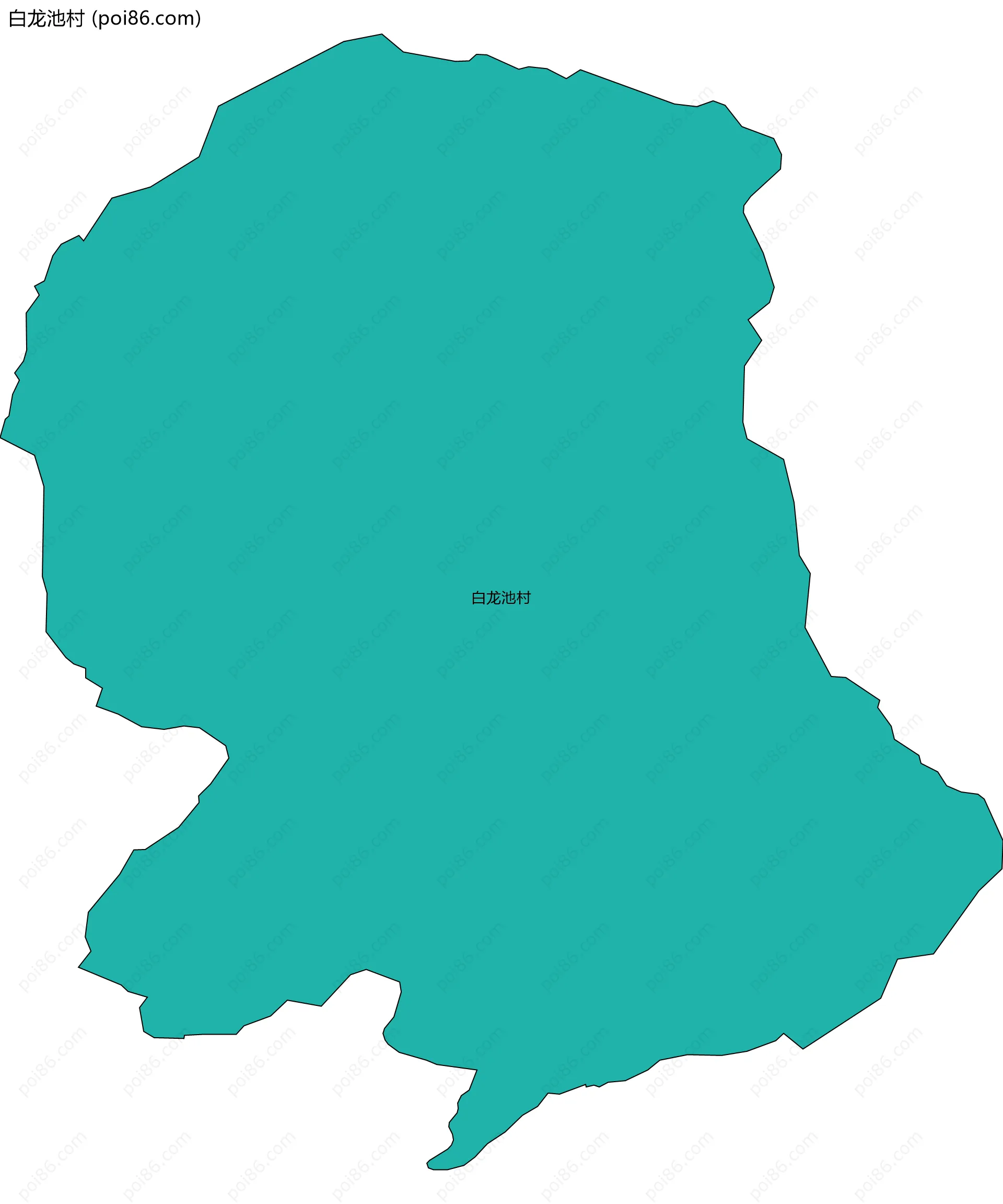 白龙池村边界地图