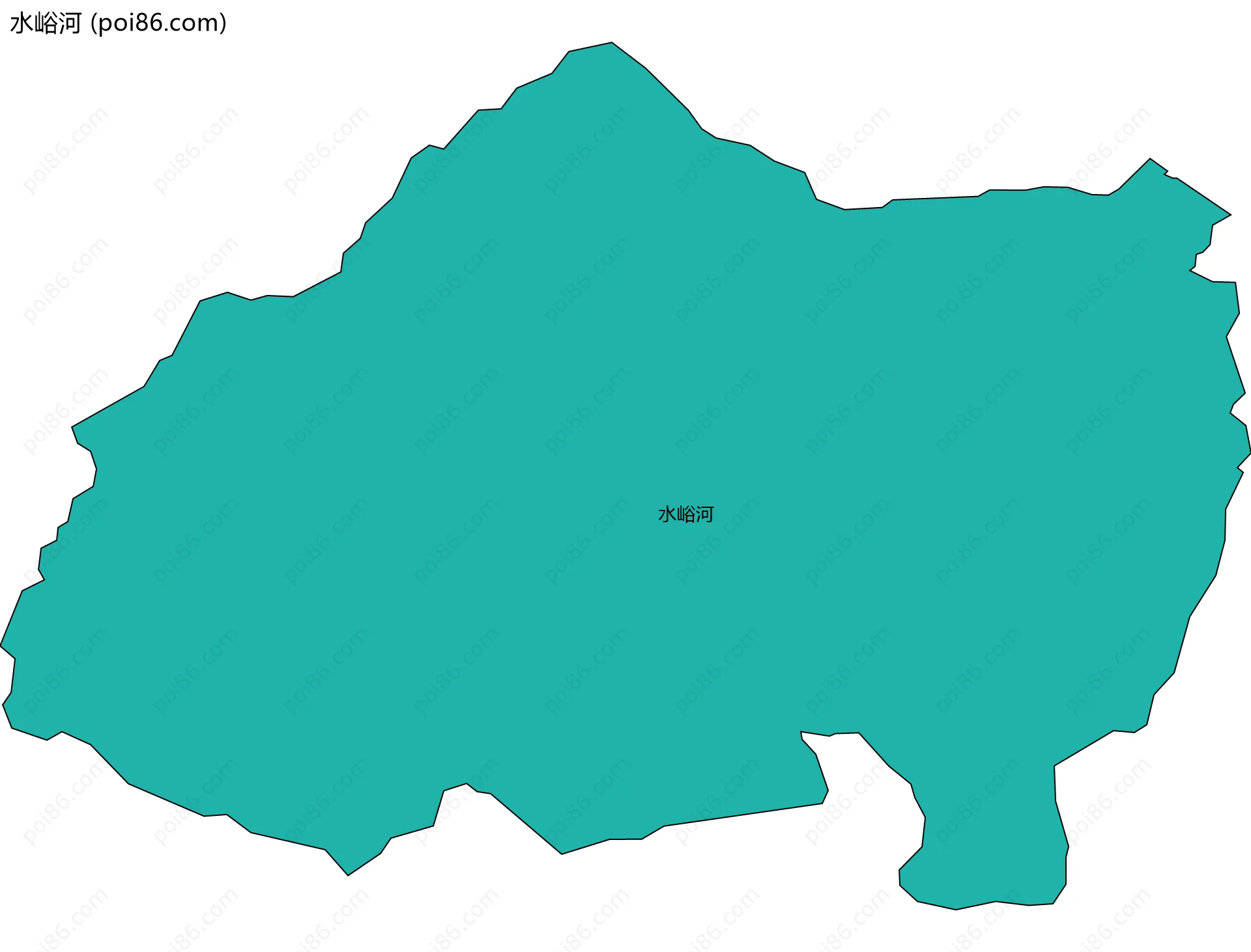 水峪河边界地图