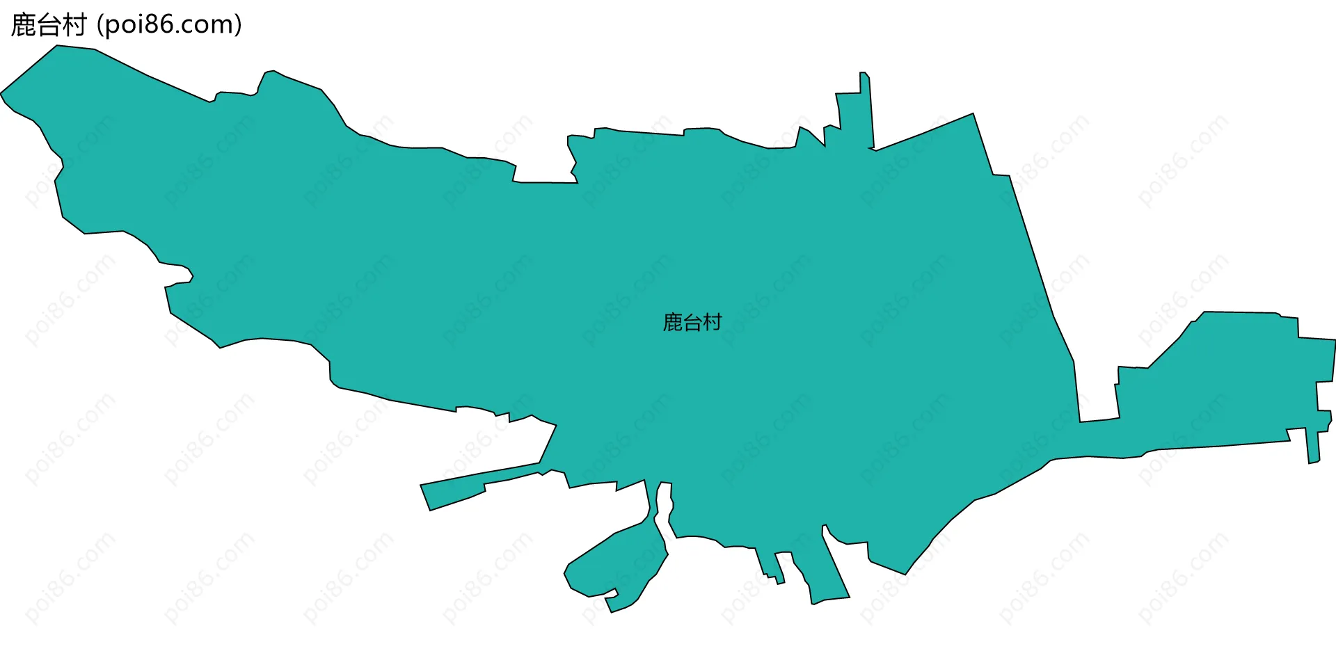 鹿台村边界地图