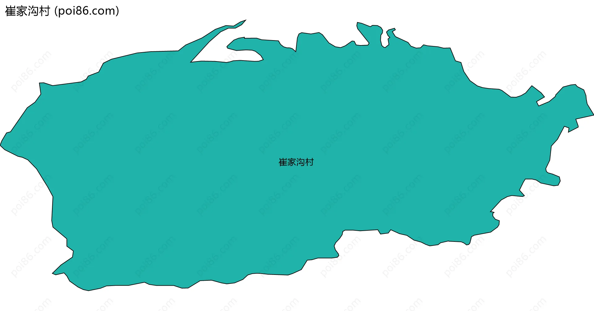 崔家沟村边界地图