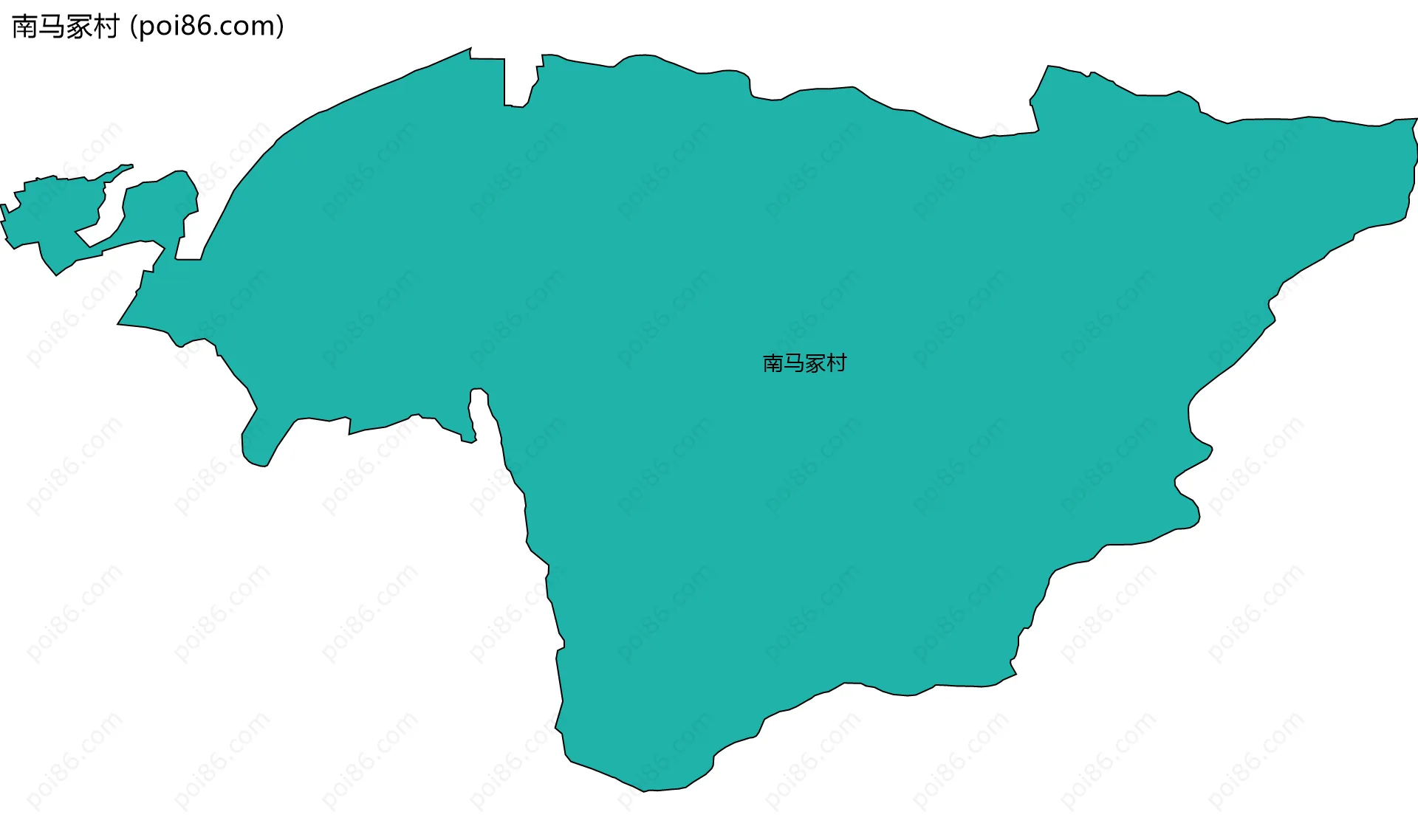 南马冢村边界地图