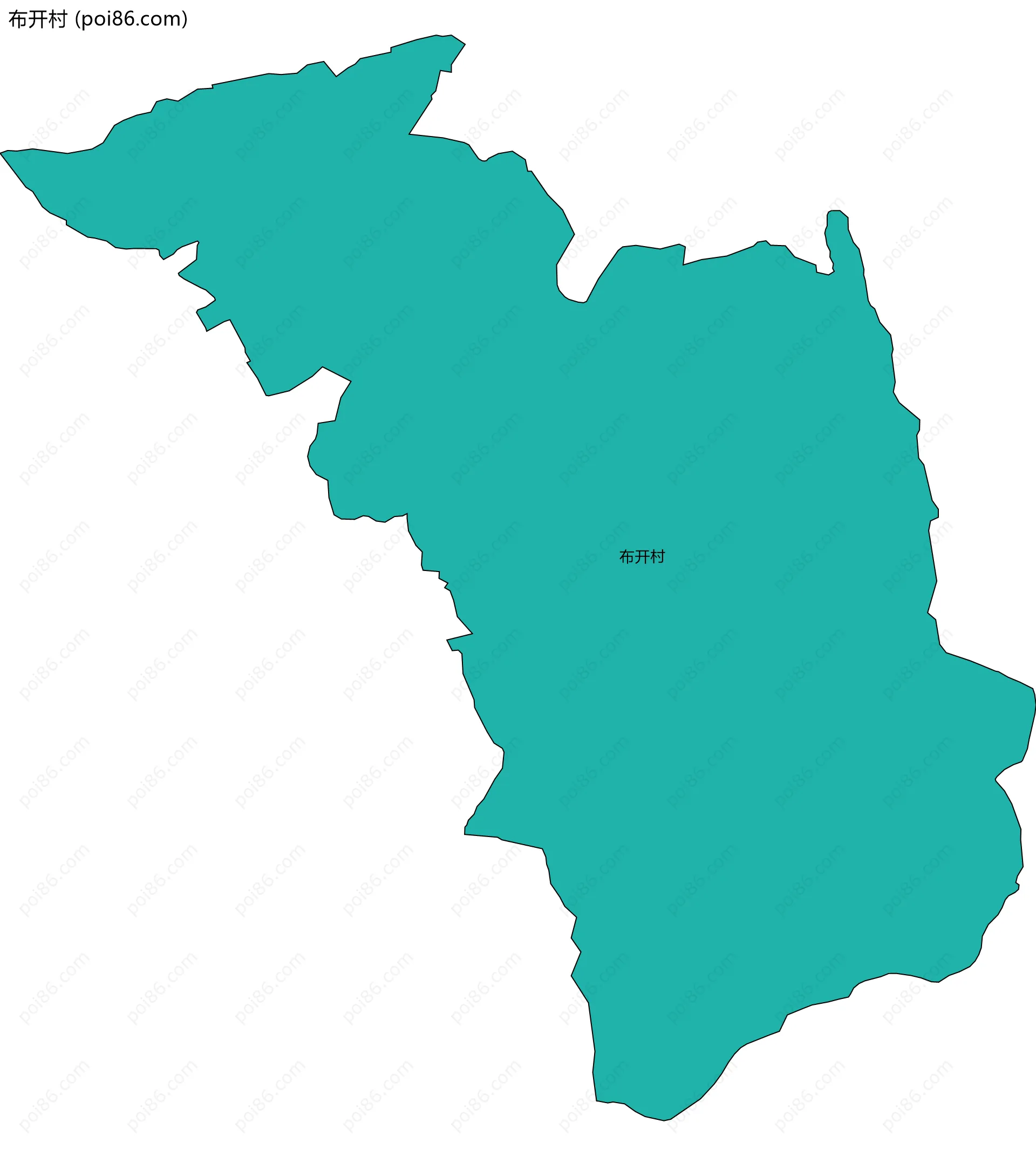 布开村边界地图