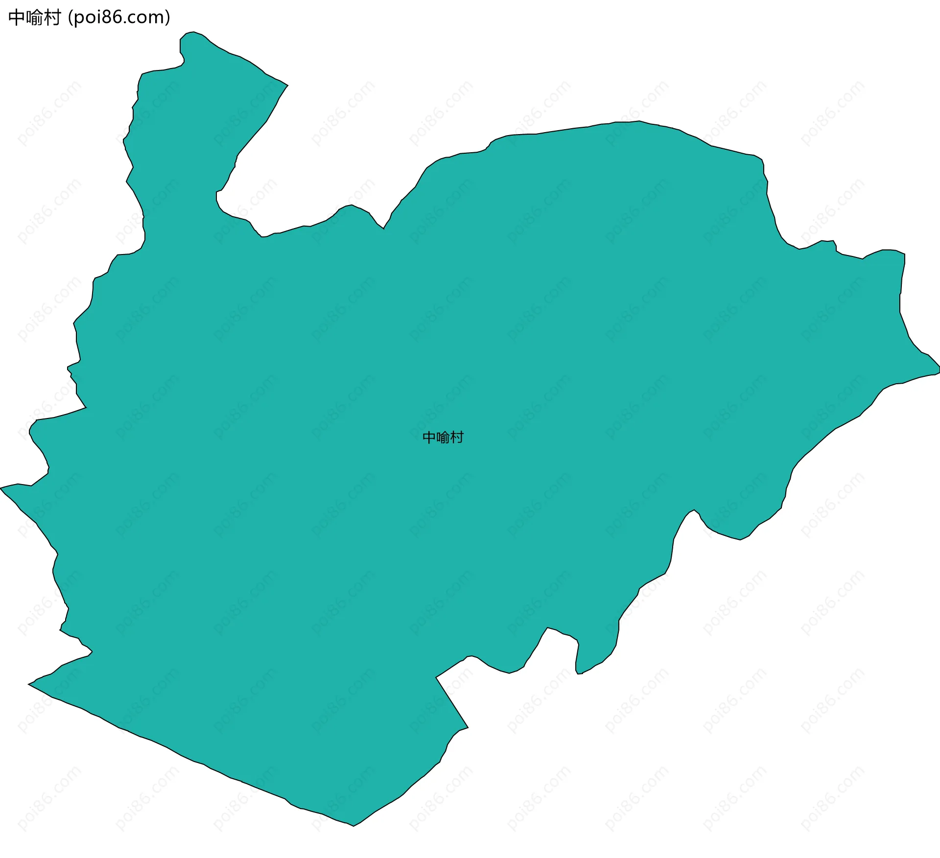 中喻村边界地图