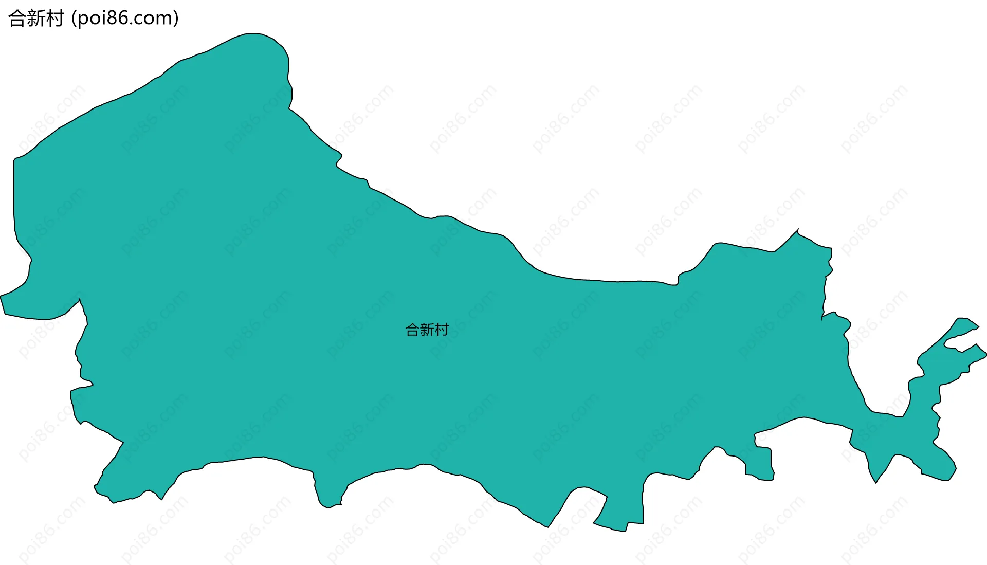 合新村边界地图